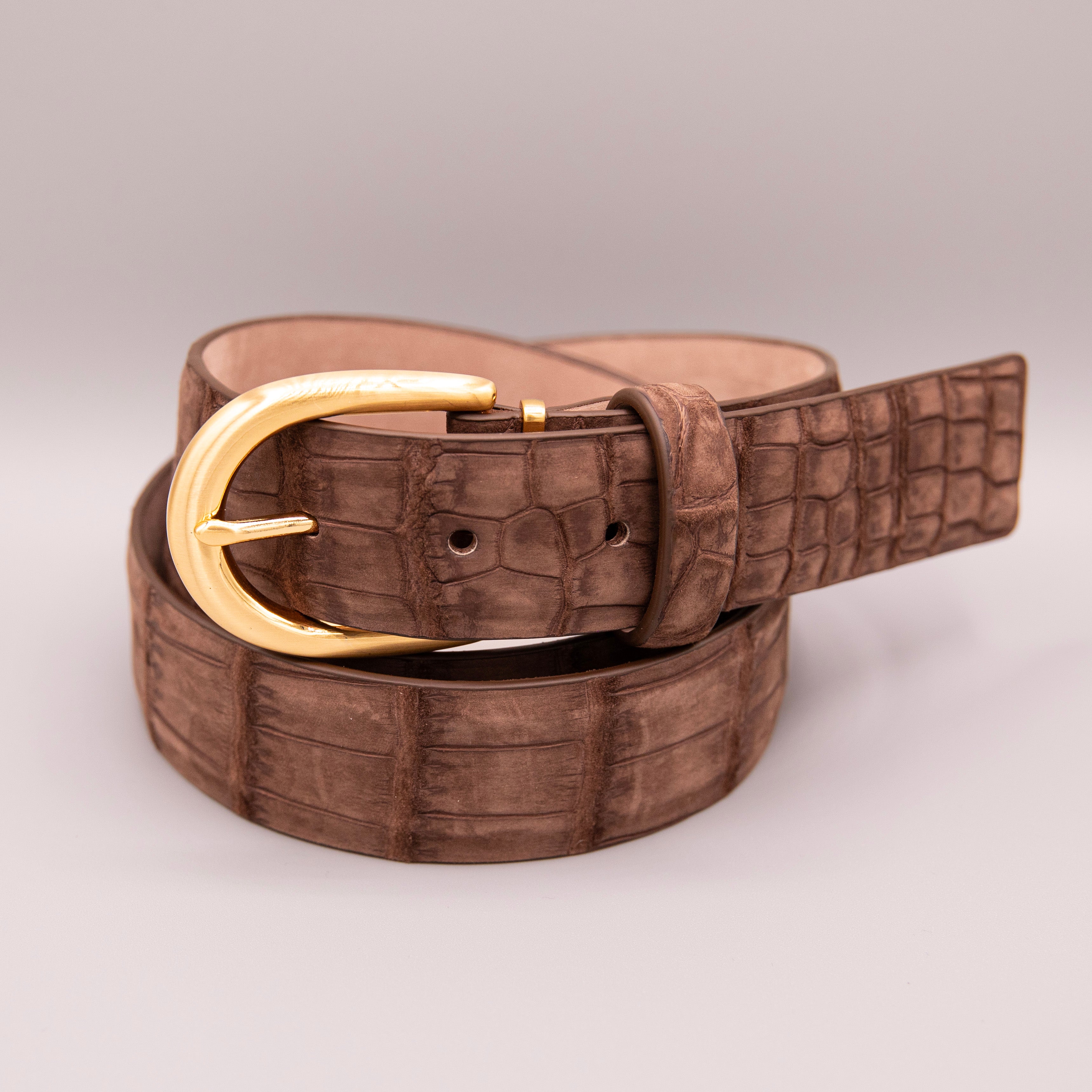 Buffed Alligator - Brown 35mm