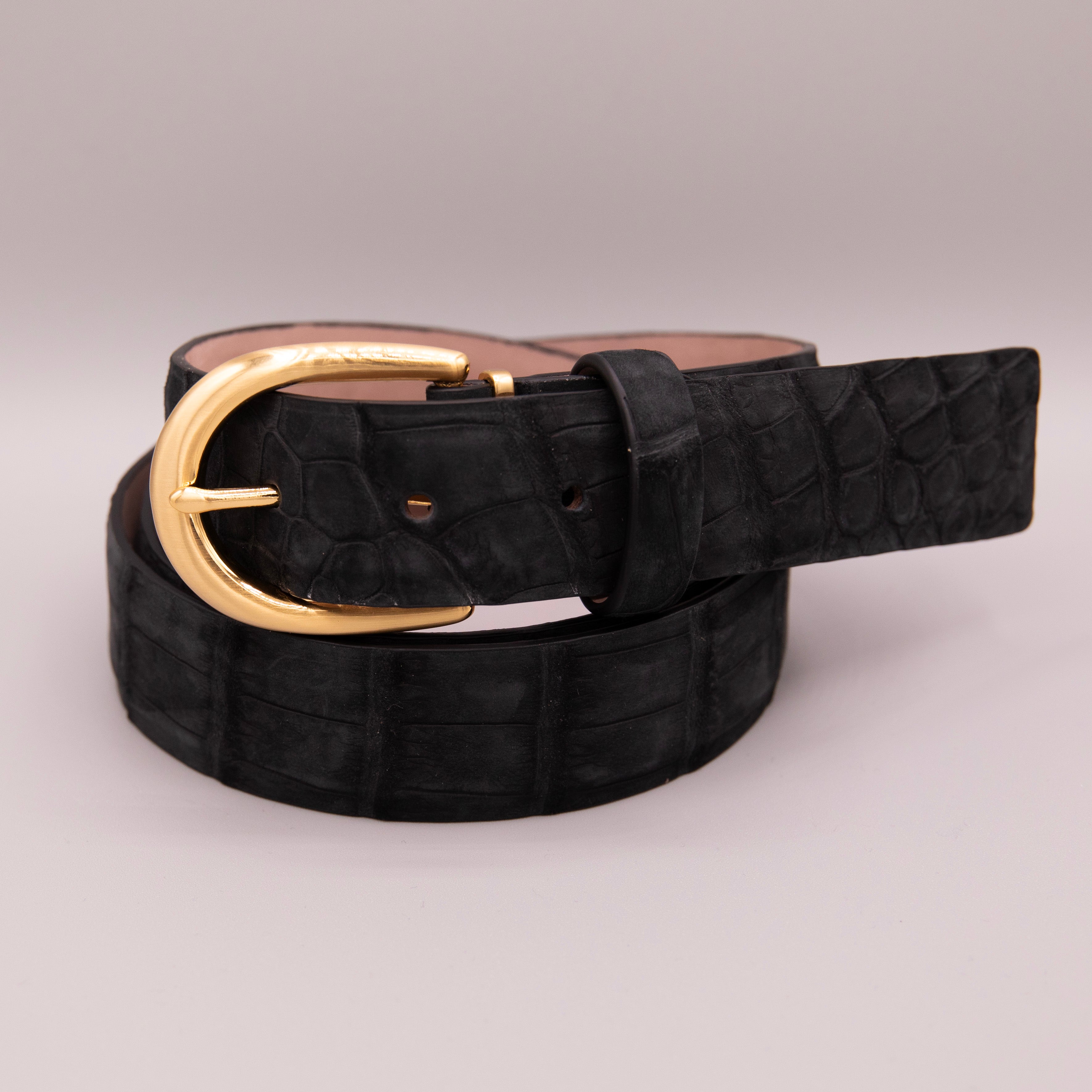 Buffed Alligator - Black 35mm