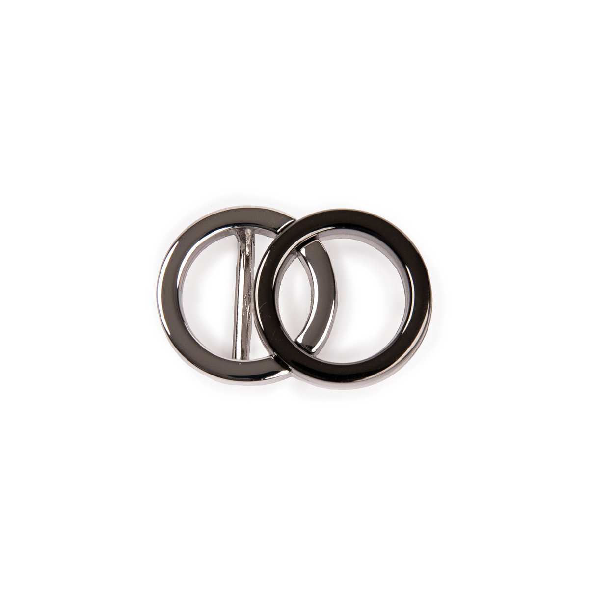 25mm Double O Buckle - Shiny Gunmetal Palladium - 1343/25/N
