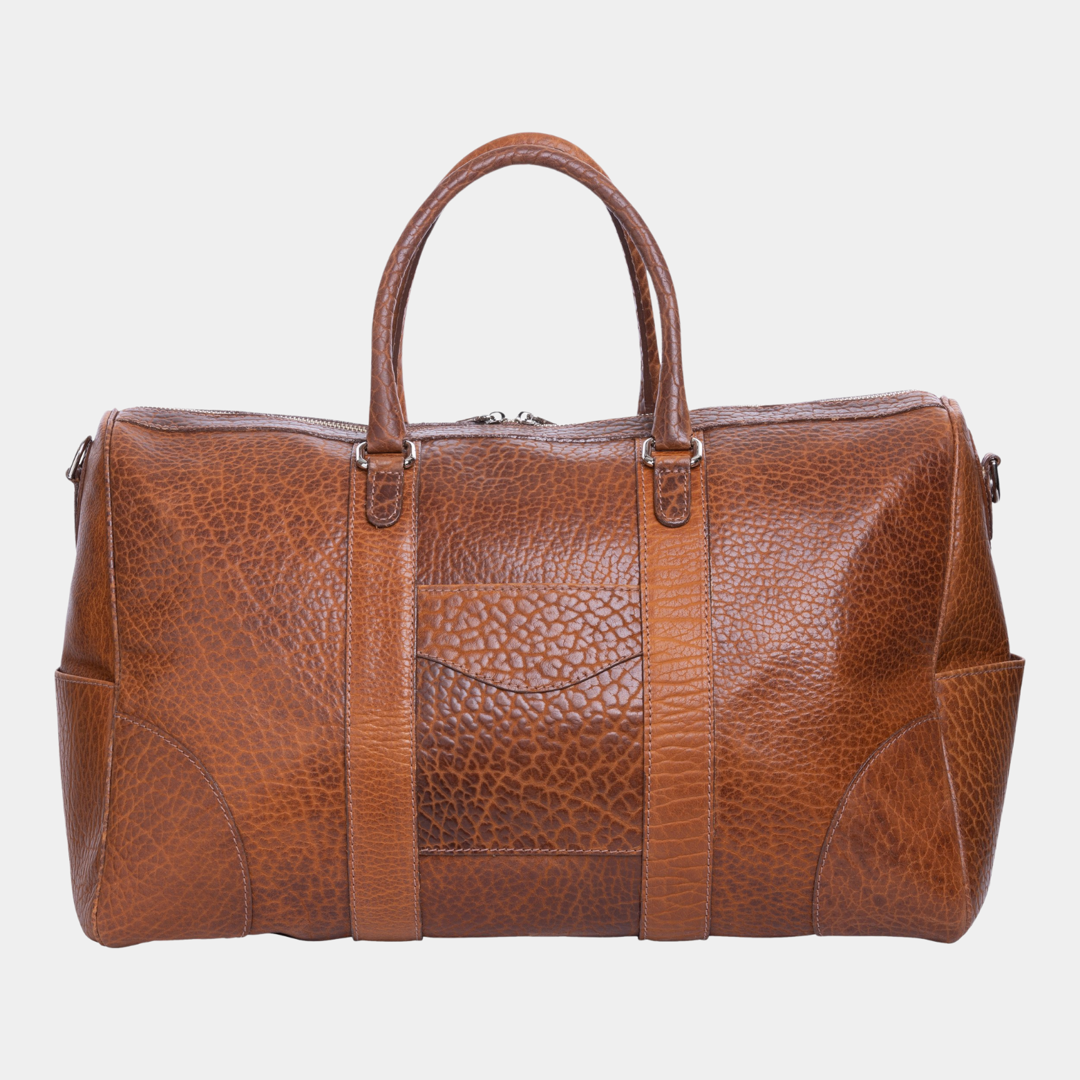 American Bison Weekender Duffel - Cognac