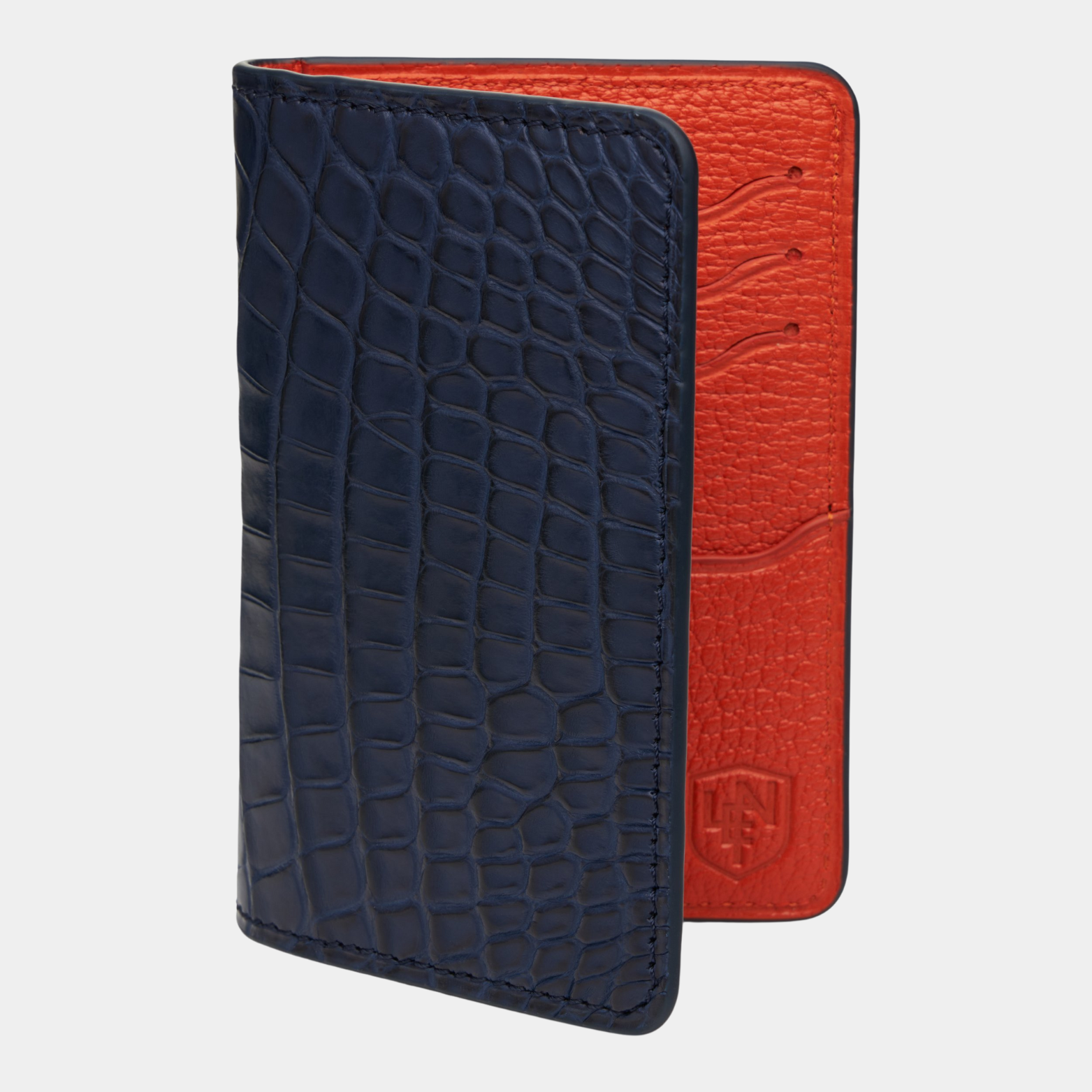 American Alligator Sport Organizer - Navy & Orange