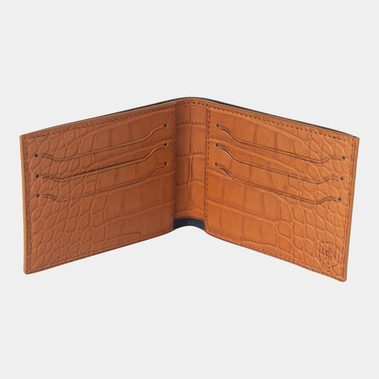 American Alligator Deluxe Bifold - Cognac