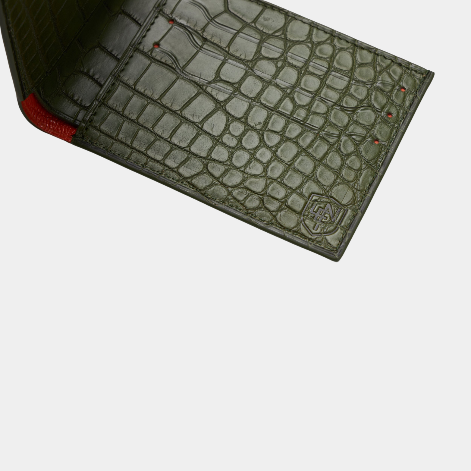 American Alligator Deluxe Bifold - Olive