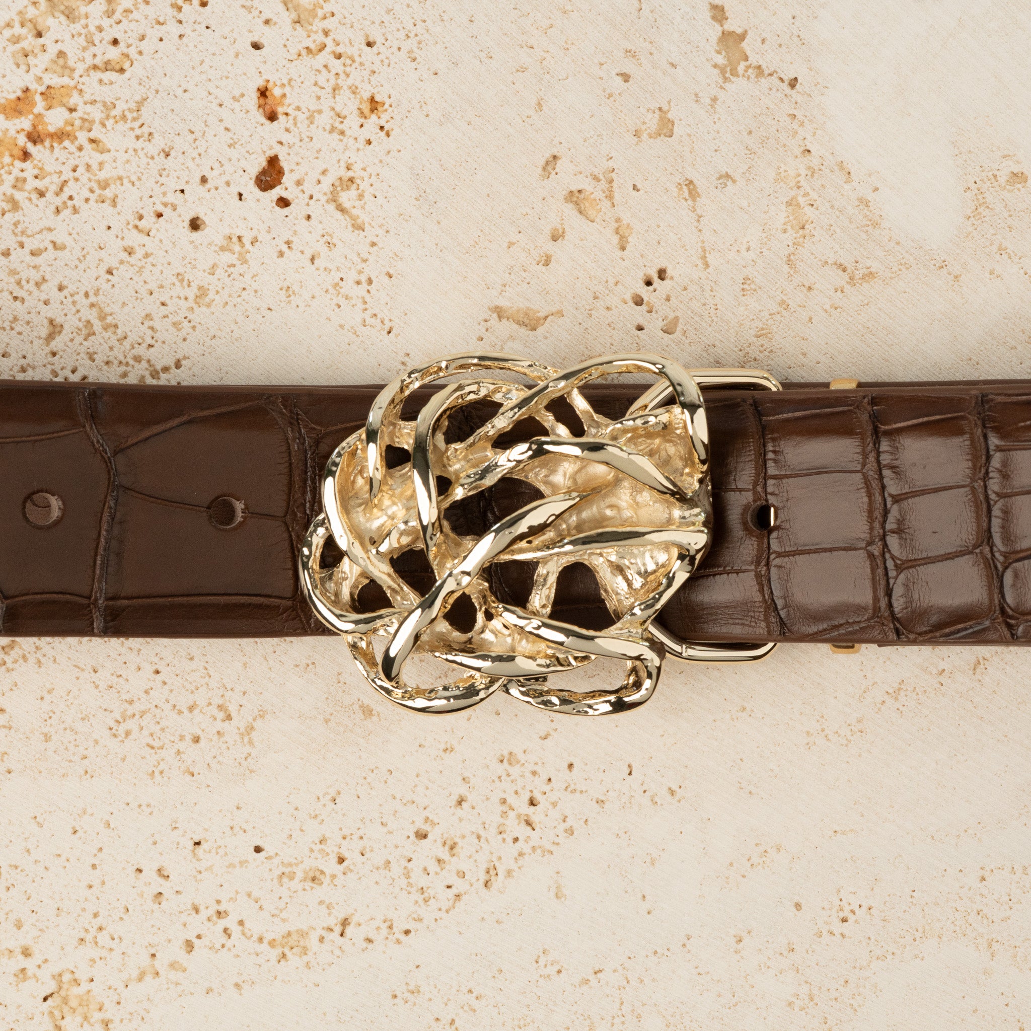 35mm Knot Buckle - Light Gold Palladium - 2105/35/G