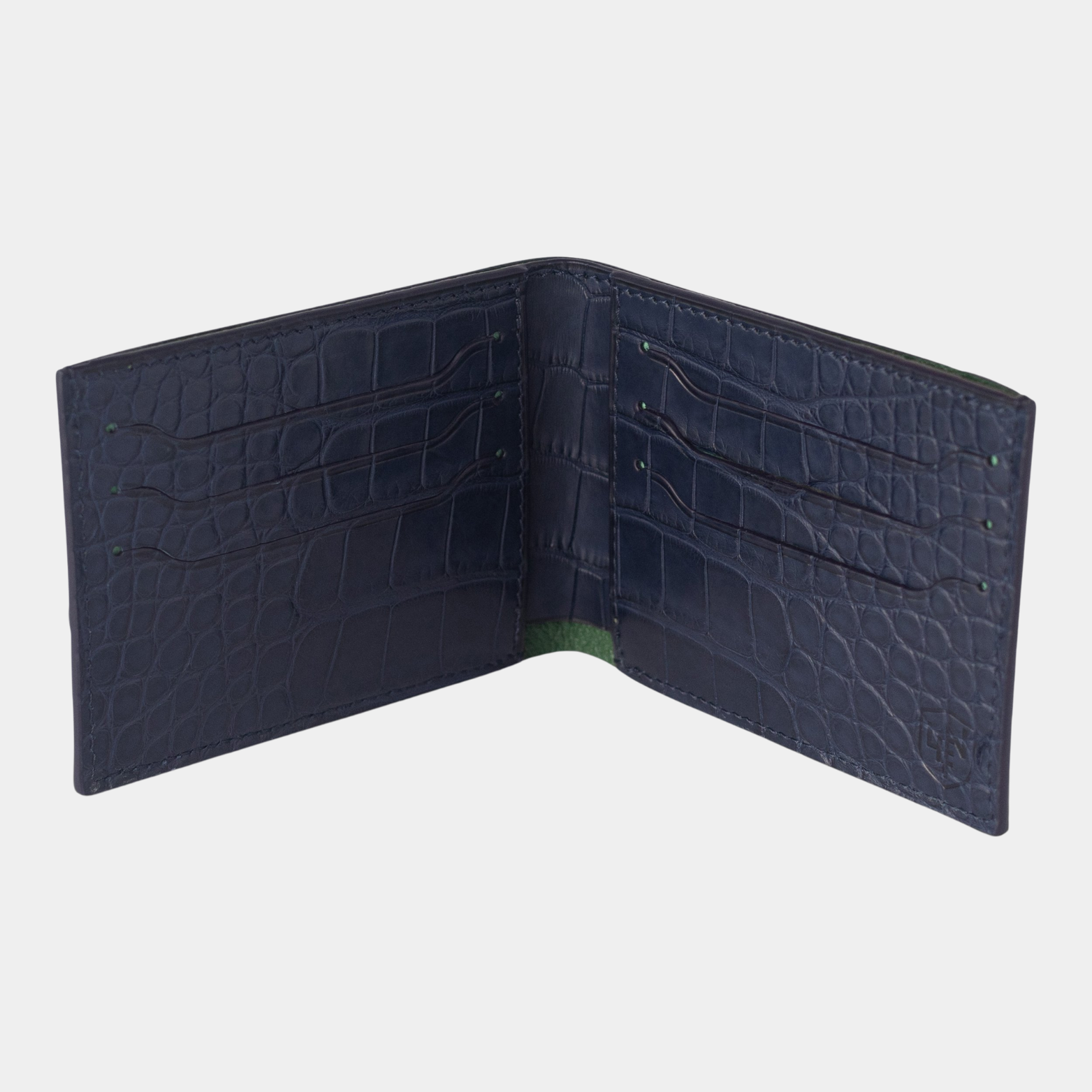 American Alligator Bifold Wallet - Ink