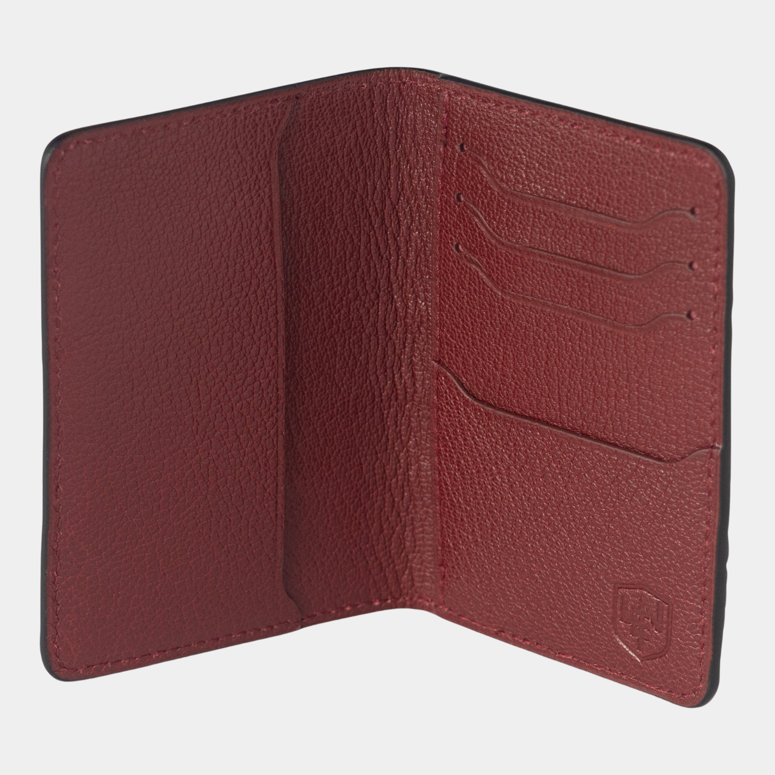 American Alligator Sport Bifold - Black & Oxblood