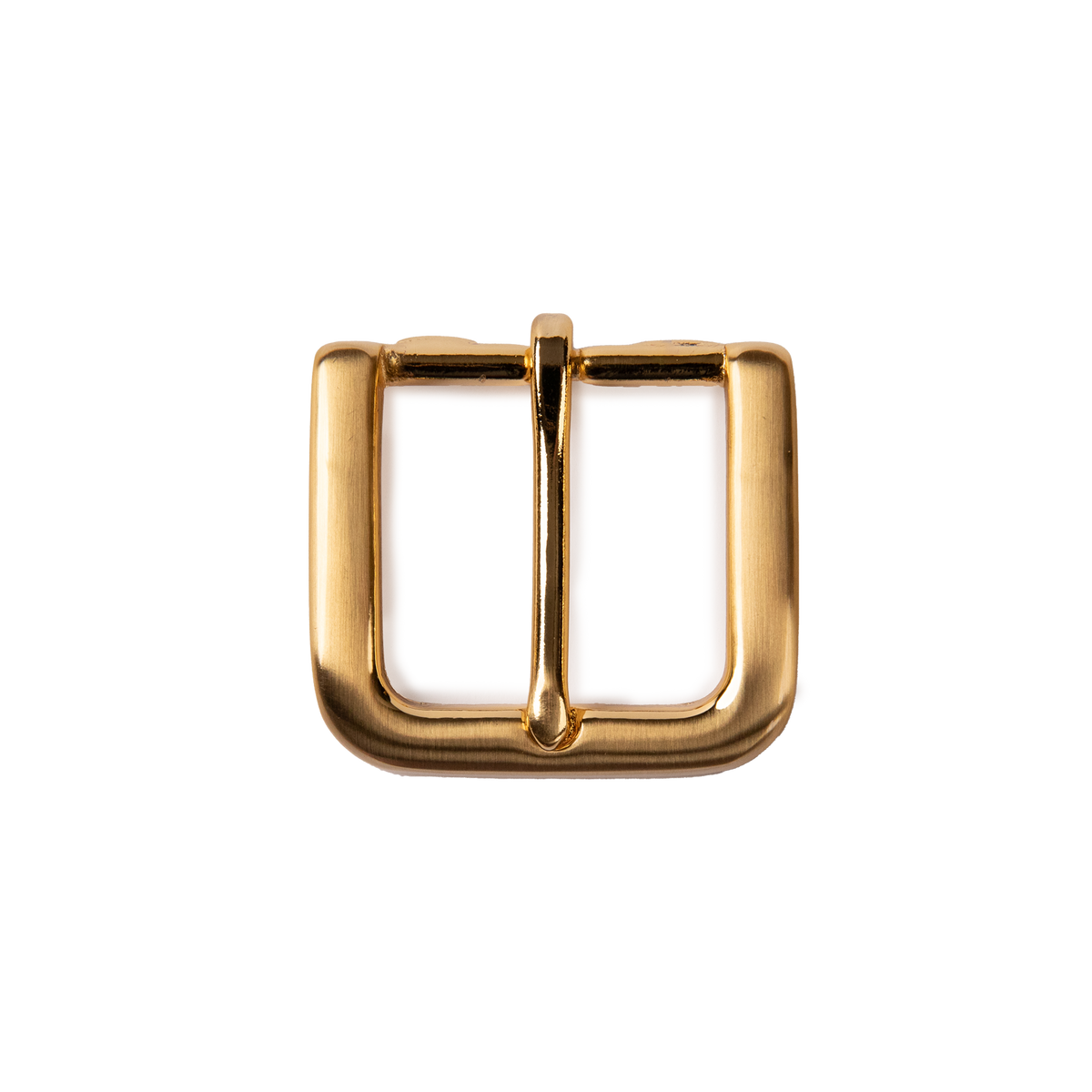 35mm Solid Brass Chunky Square Buckle - Matte Gold - 2774/35/G