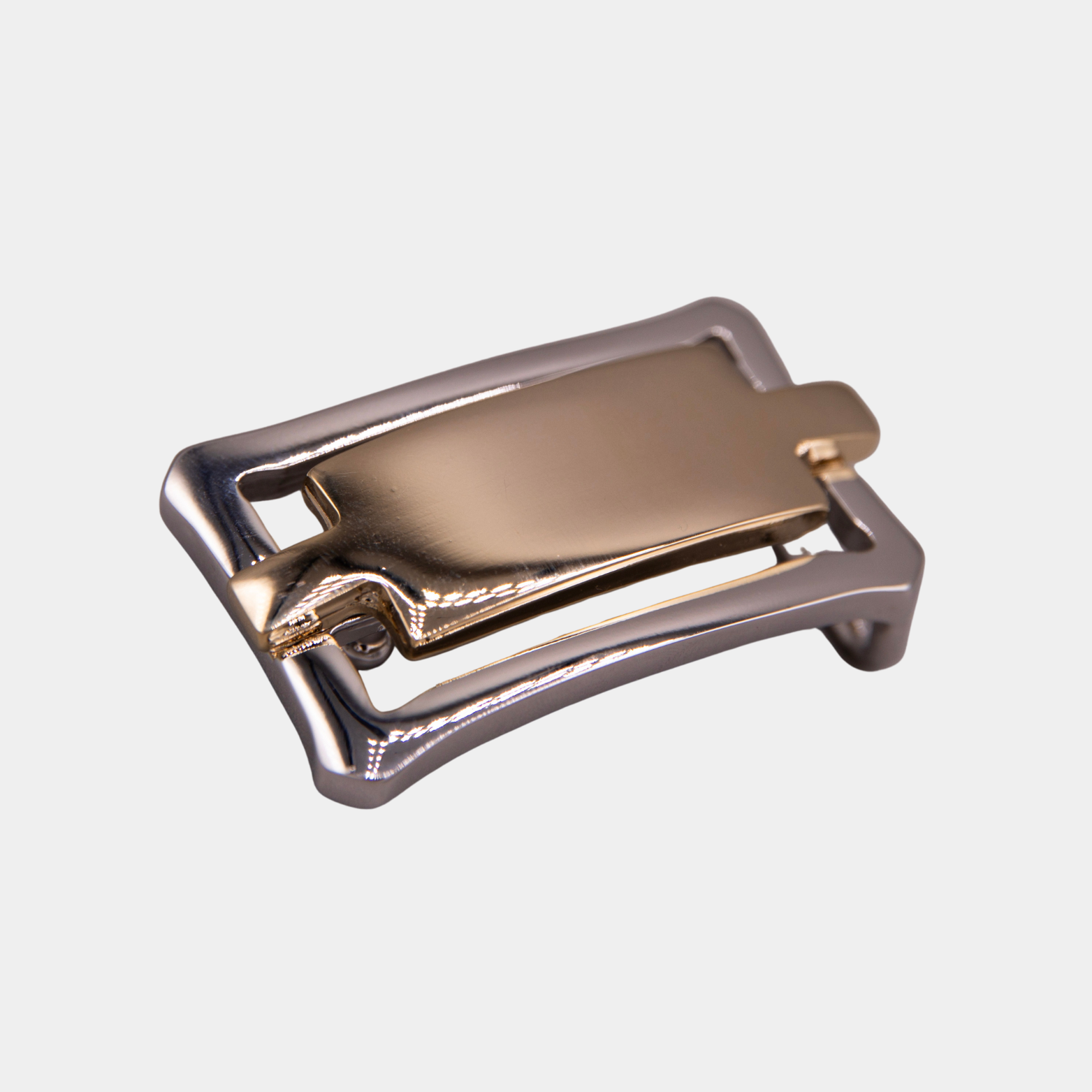 25mm Rectangular Inset Buckle - Light Gold Palladium - 1691/25/G