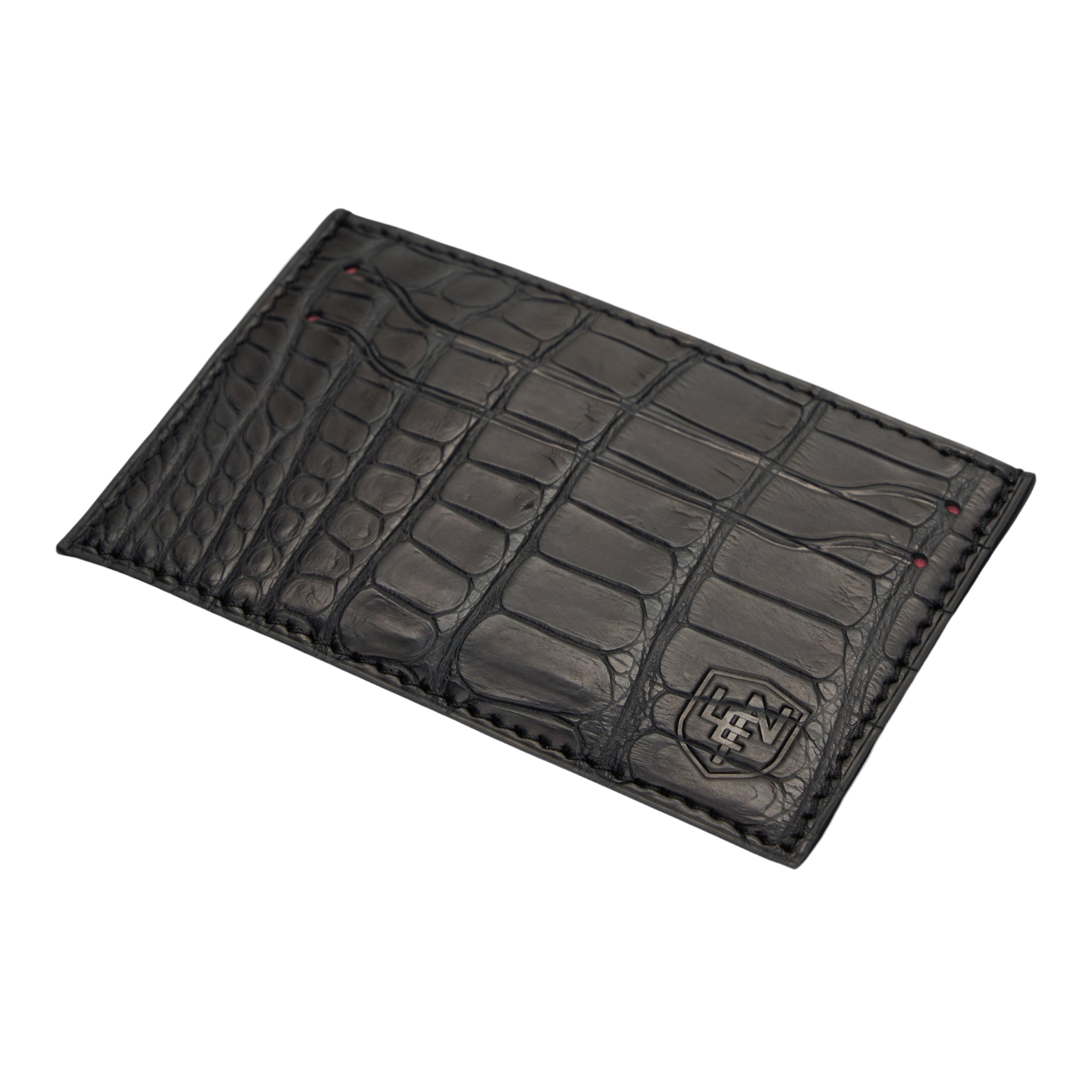 American Alligator Card Case - Black