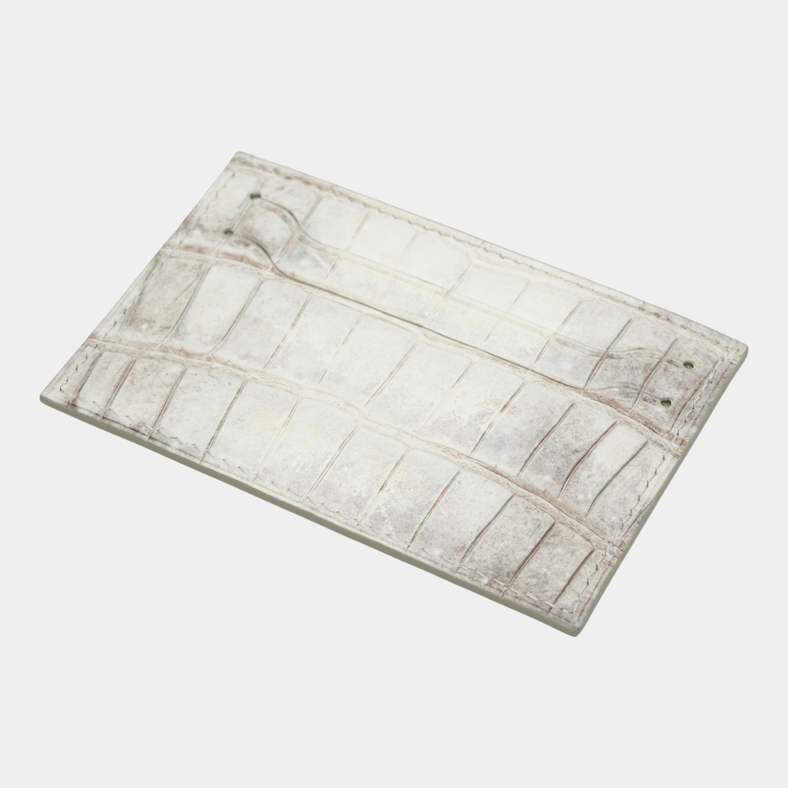 Himalayan Crocodile Card Case - Snow