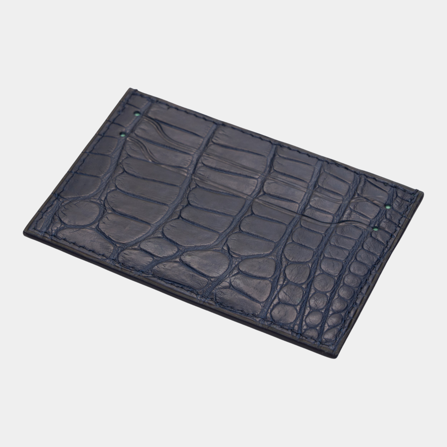American Alligator Card Case - Ink