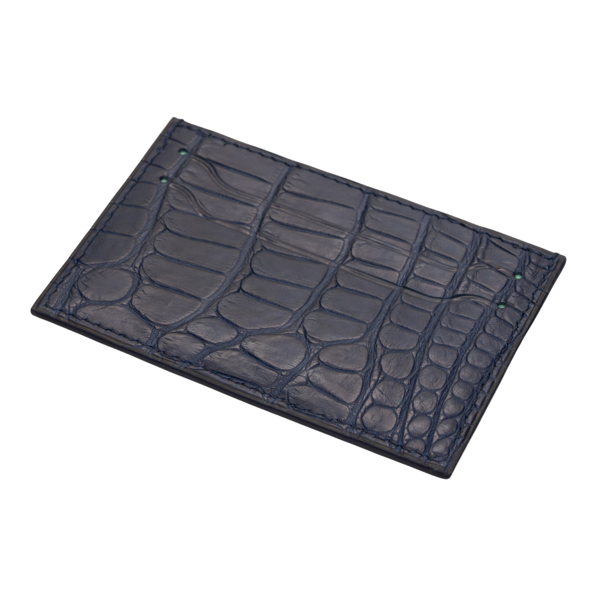 American Alligator Card Case - Ink