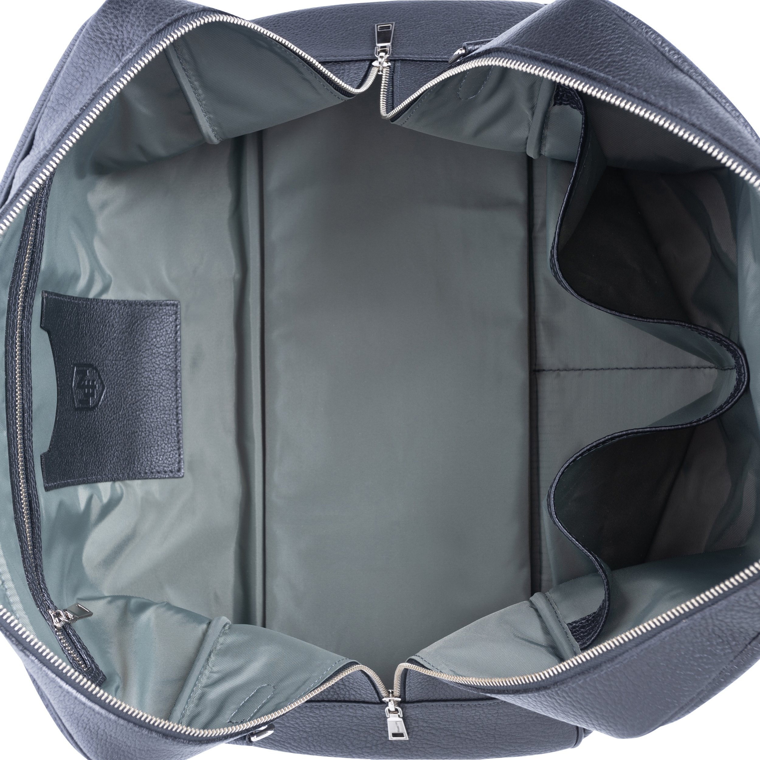 Wool & Ostrich Duffel in Heather Brown