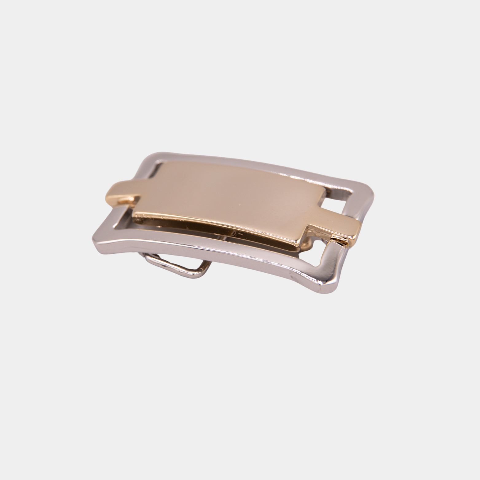 25mm Rectangular Inset Buckle - Light Gold Palladium - 1691/25/G