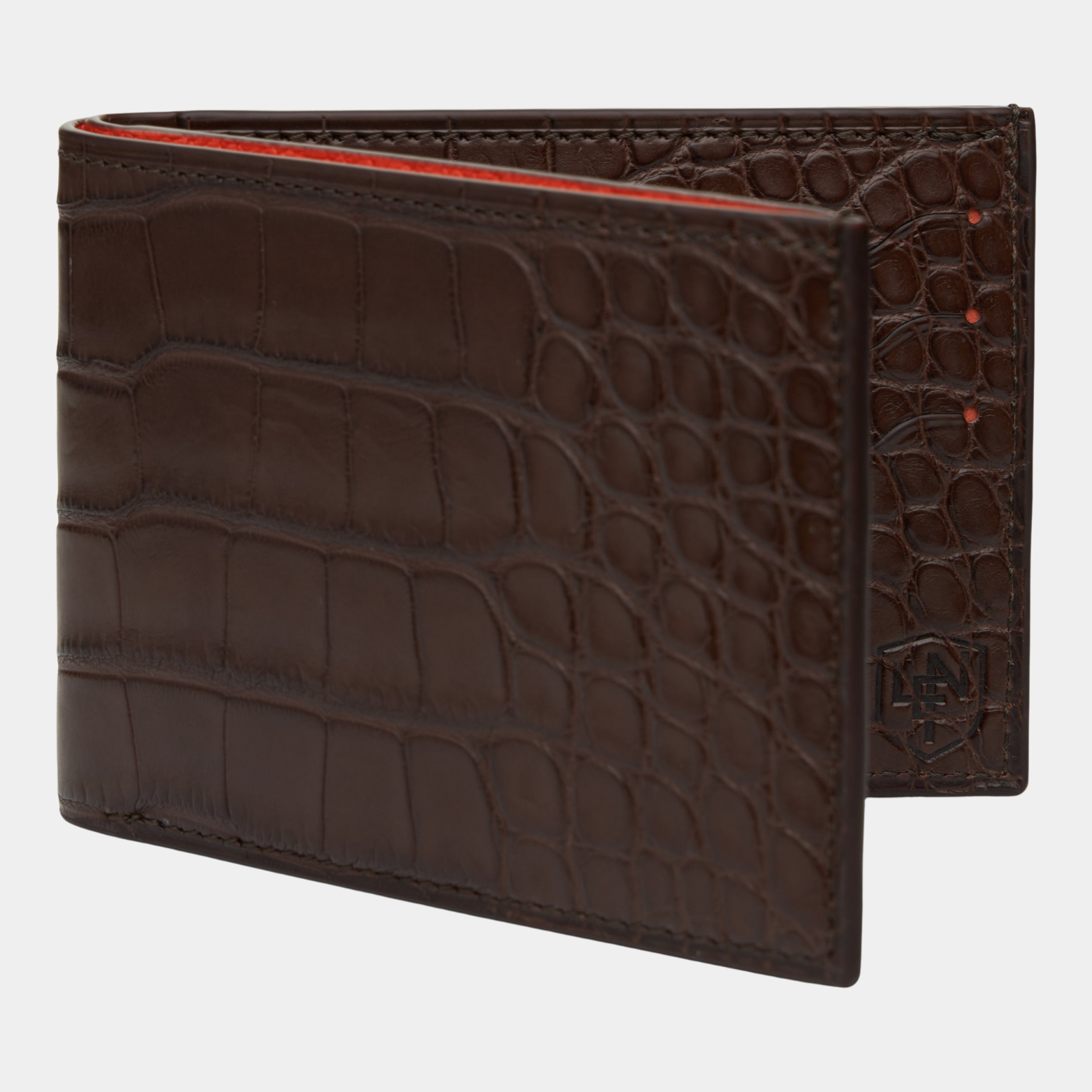 American Alligator Bifold Wallet - Brown