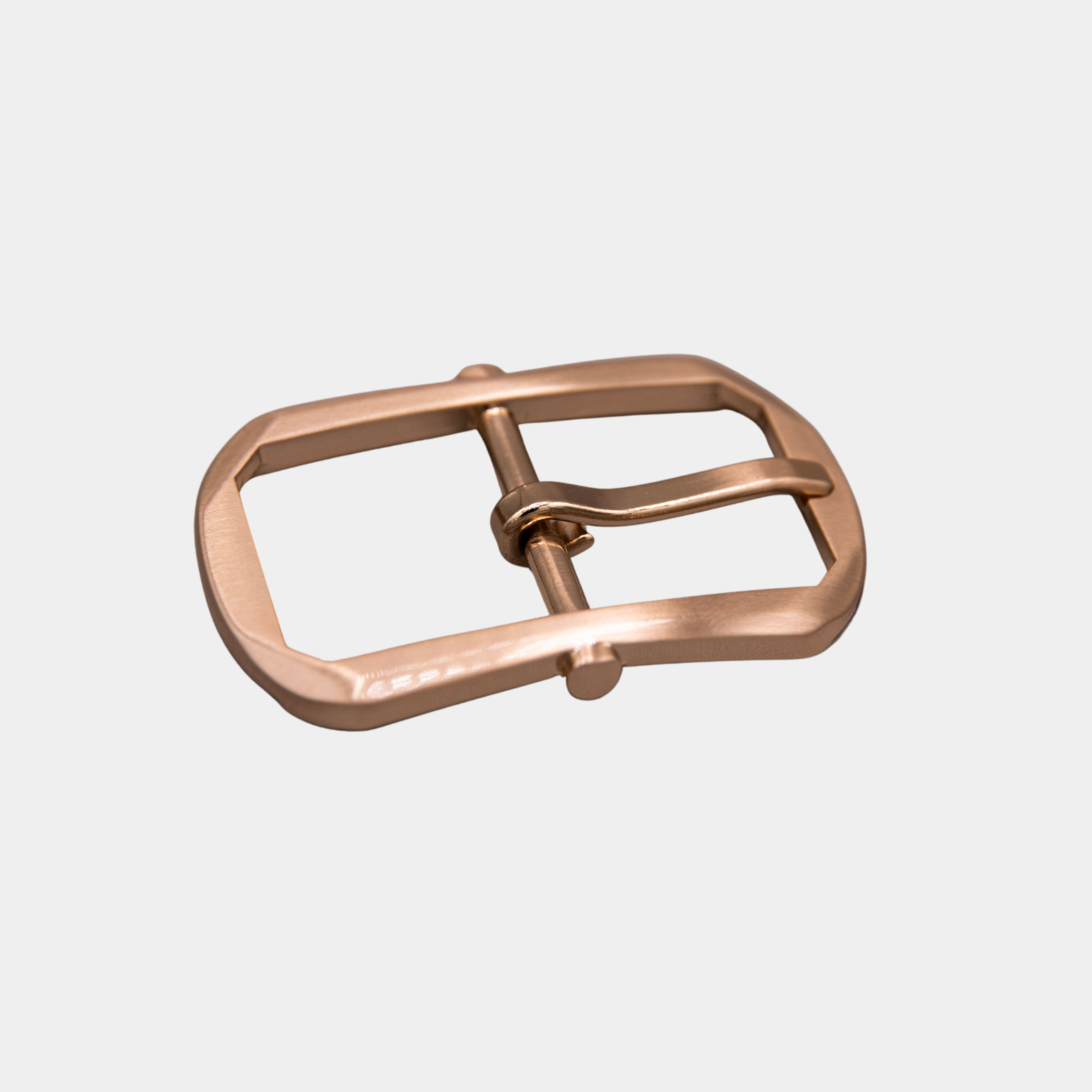 25mm Solid Brass Oval Heel Bar Buckle - Brushed Light Gold - 1654/25/G