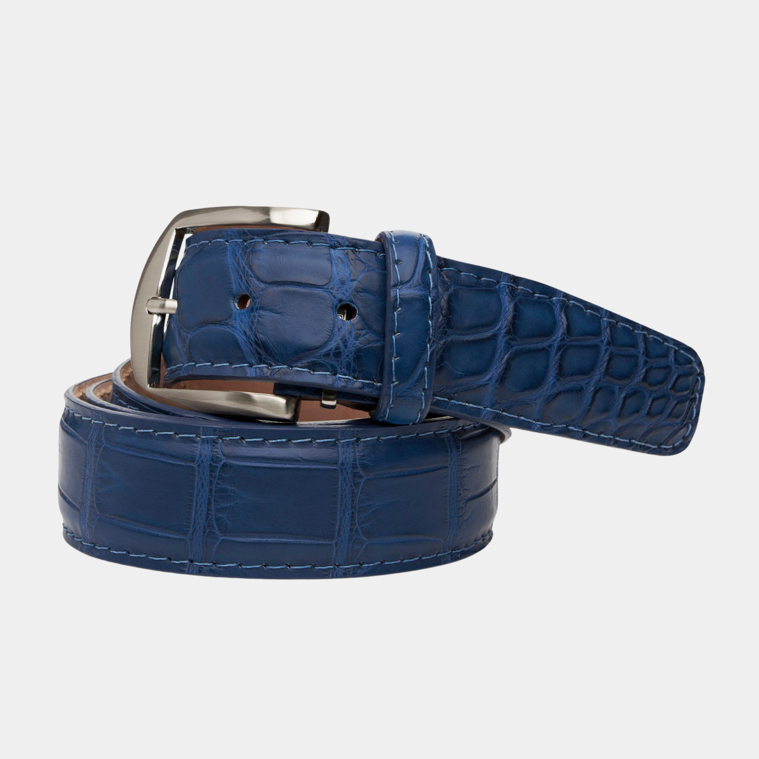 American Matte Alligator - New Blue