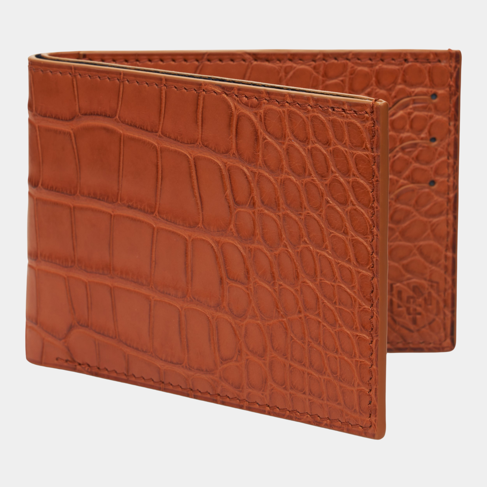 American Alligator Deluxe Bifold - Cognac