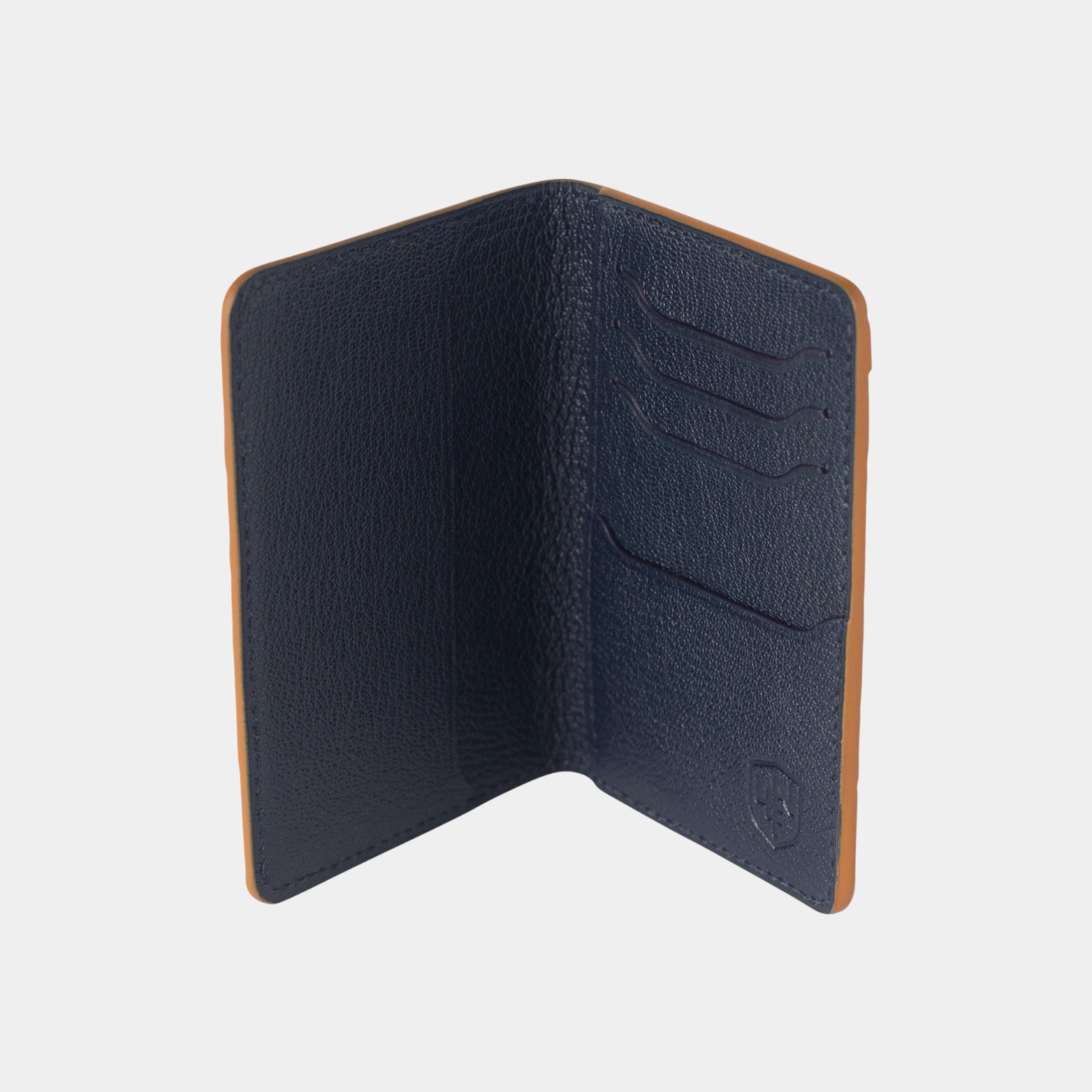 American Alligator Sport Organizer - Cognac & Navy