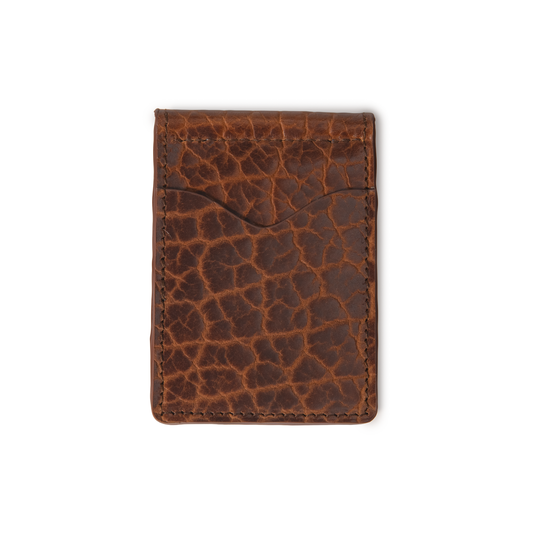 American Bison Money Clip - Cognac