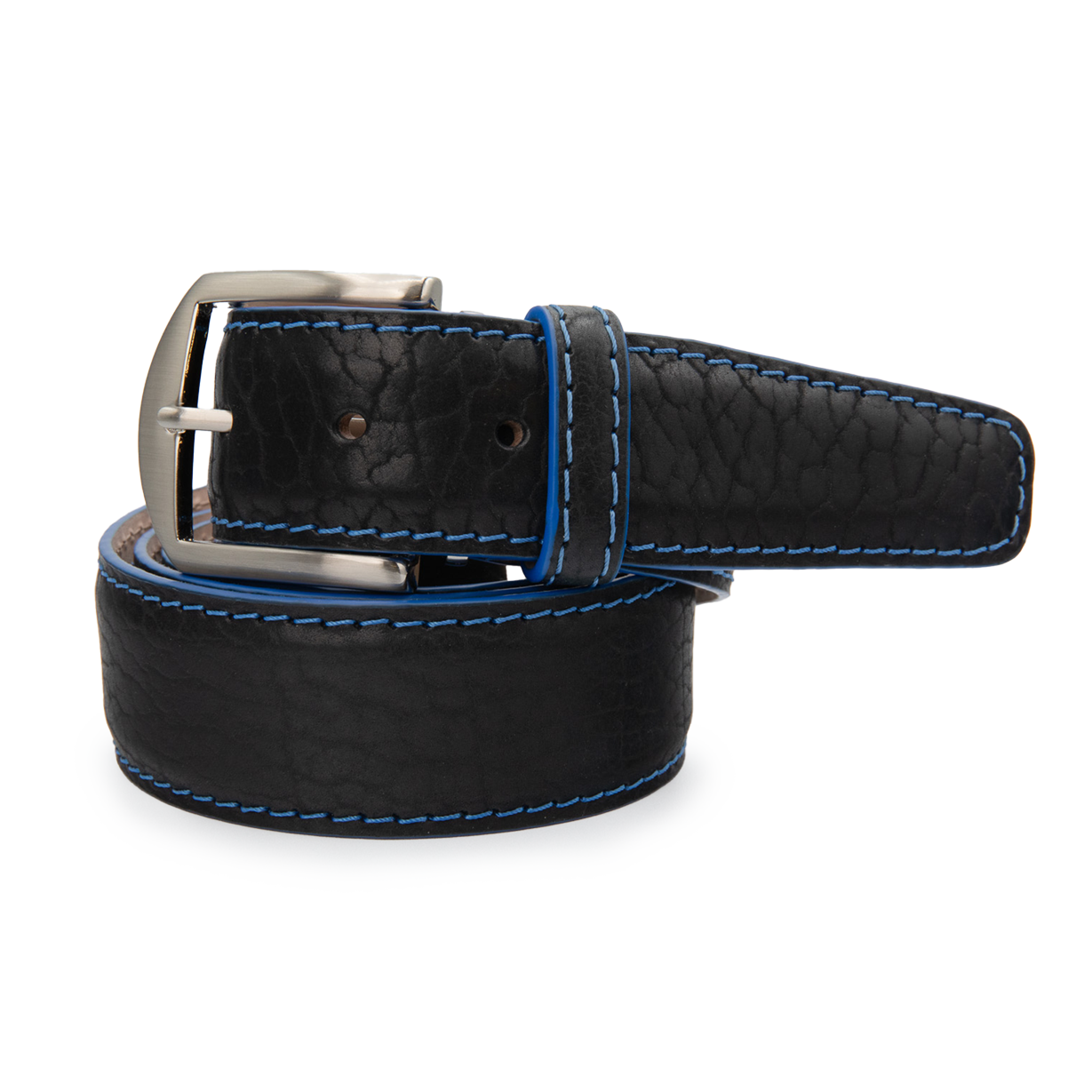 American Bison - Black w/ Denim Blue edge & Stitching