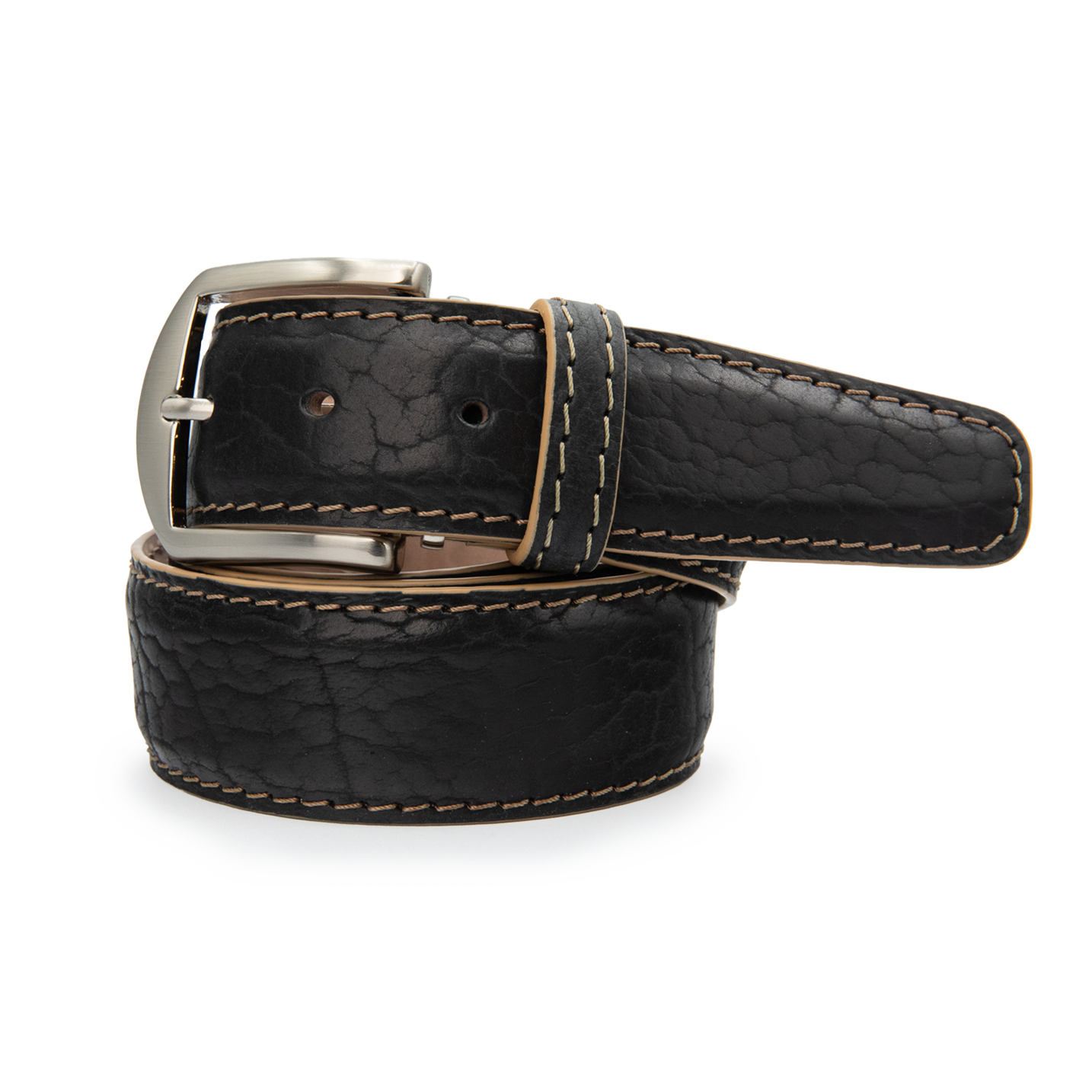 American Bison - Black w/ Tan Stitching