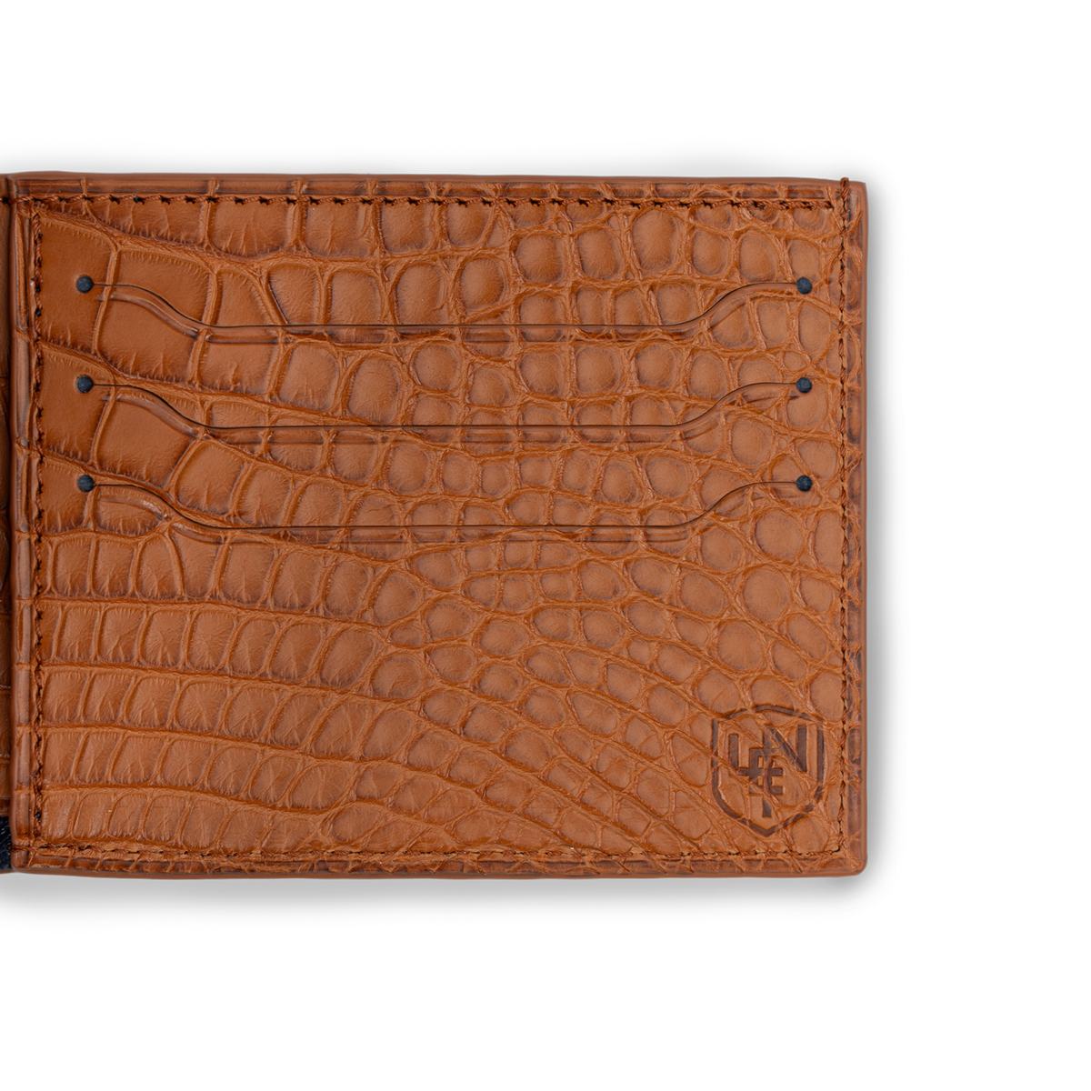 American Alligator Deluxe Bifold - Cognac