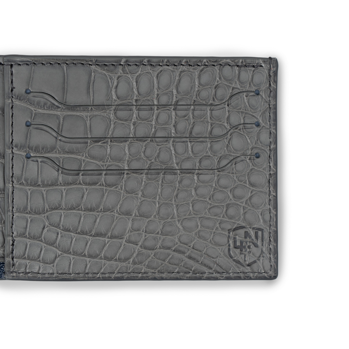 American Alligator Deluxe Bifold - Grey