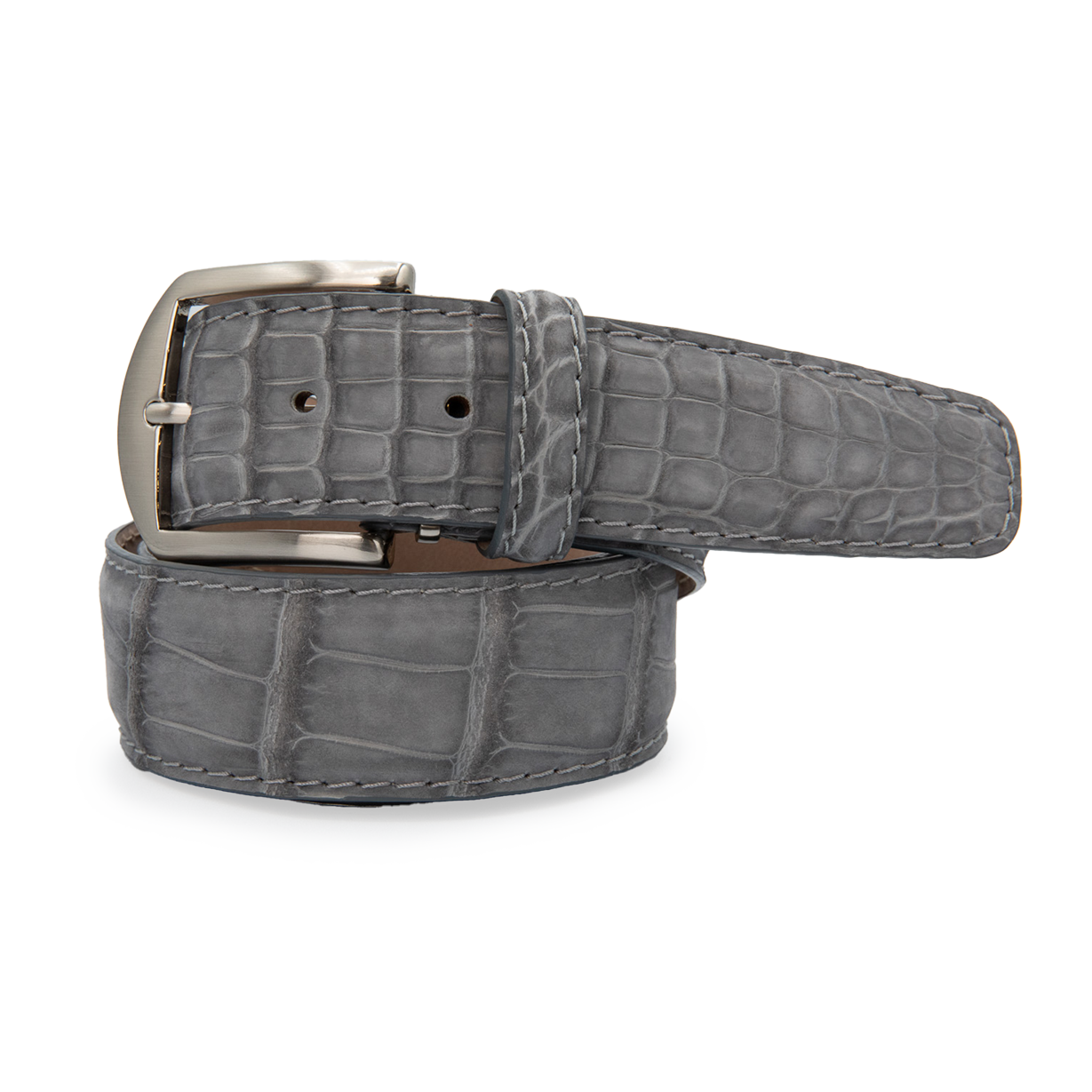 Buffed American Alligator - Charcoal