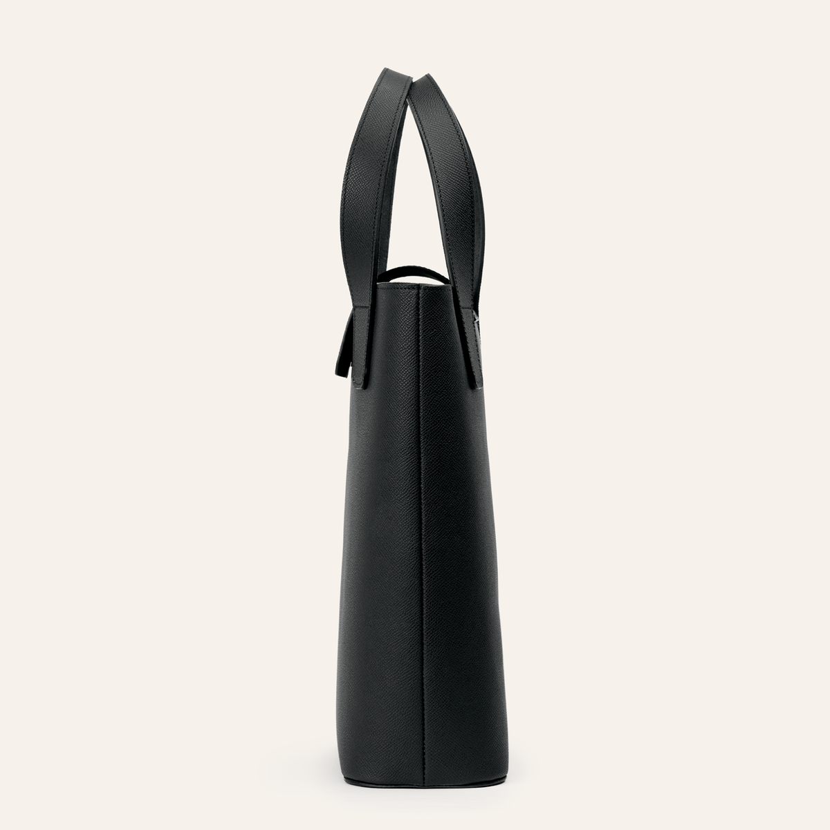 Wine Tote - Black Epsom