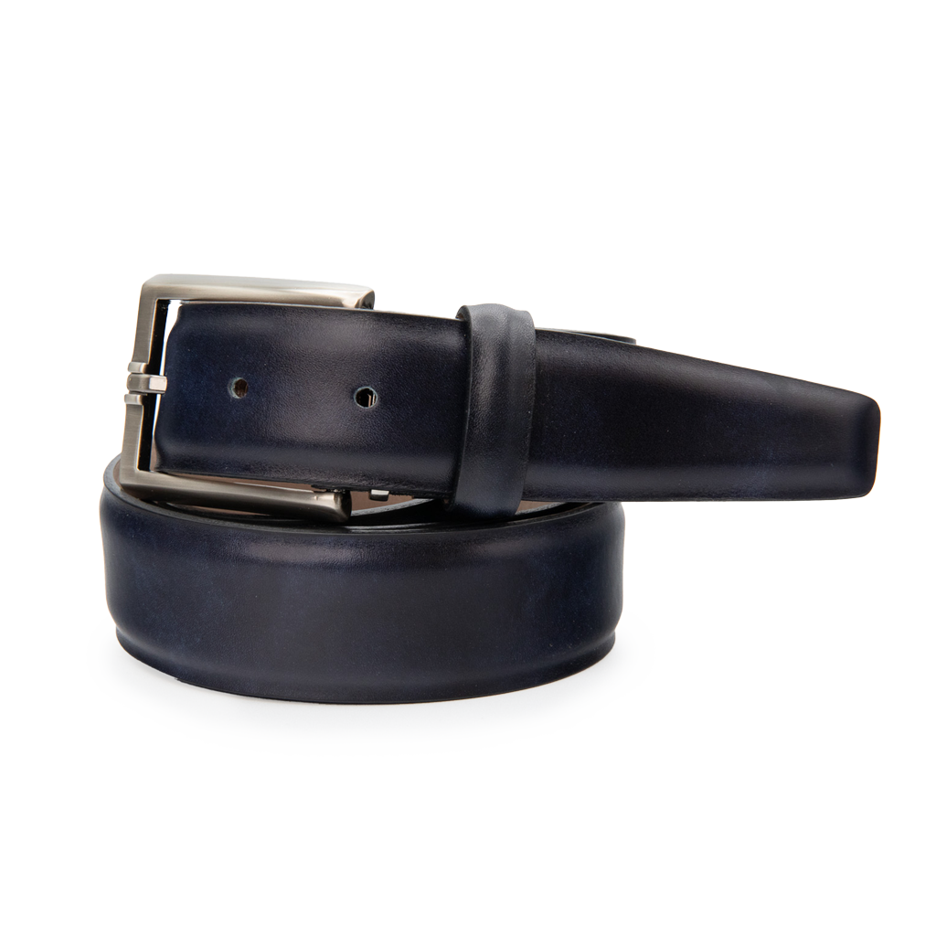 Italian Marbled Calf 35mm - Navy