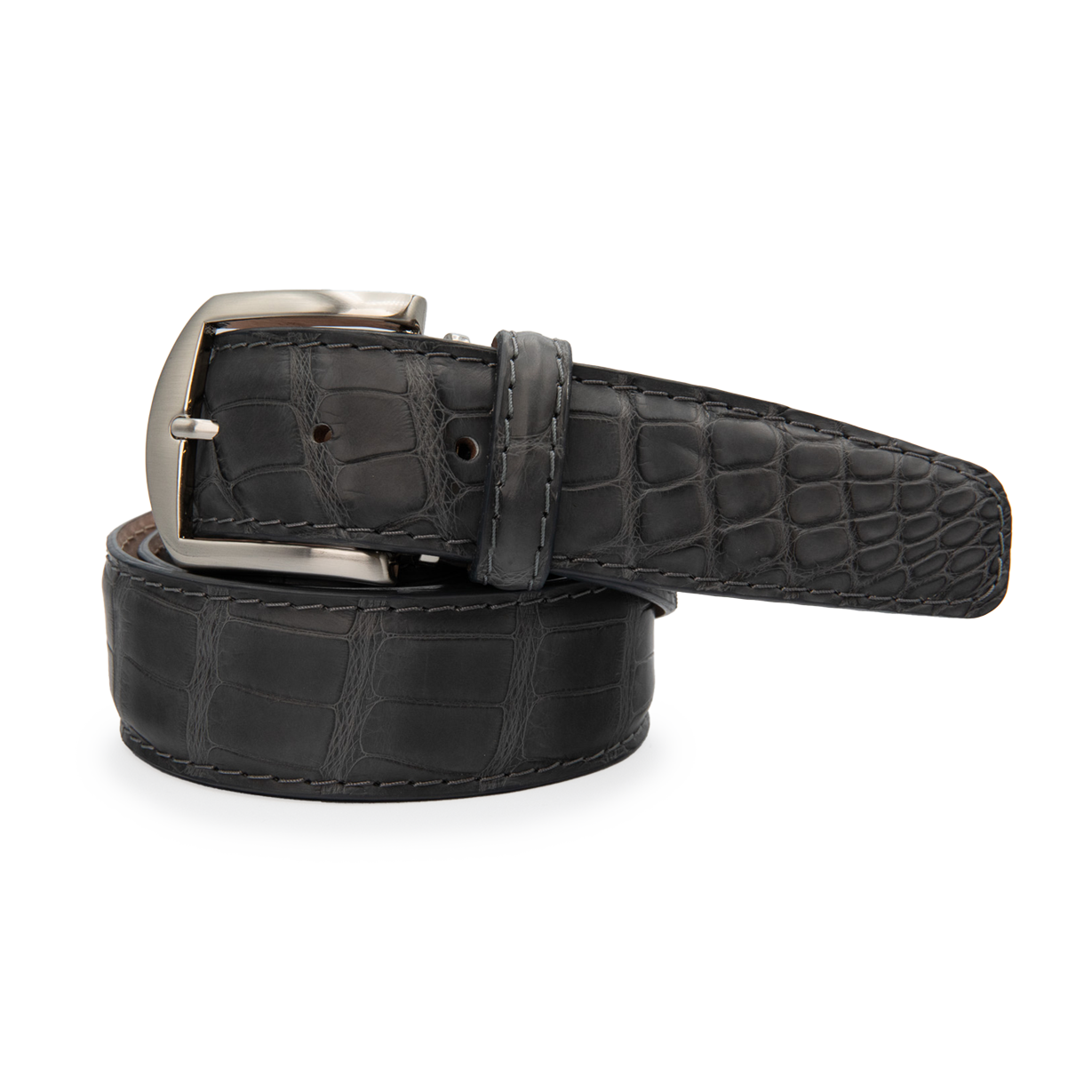 American Matte Alligator - Coal