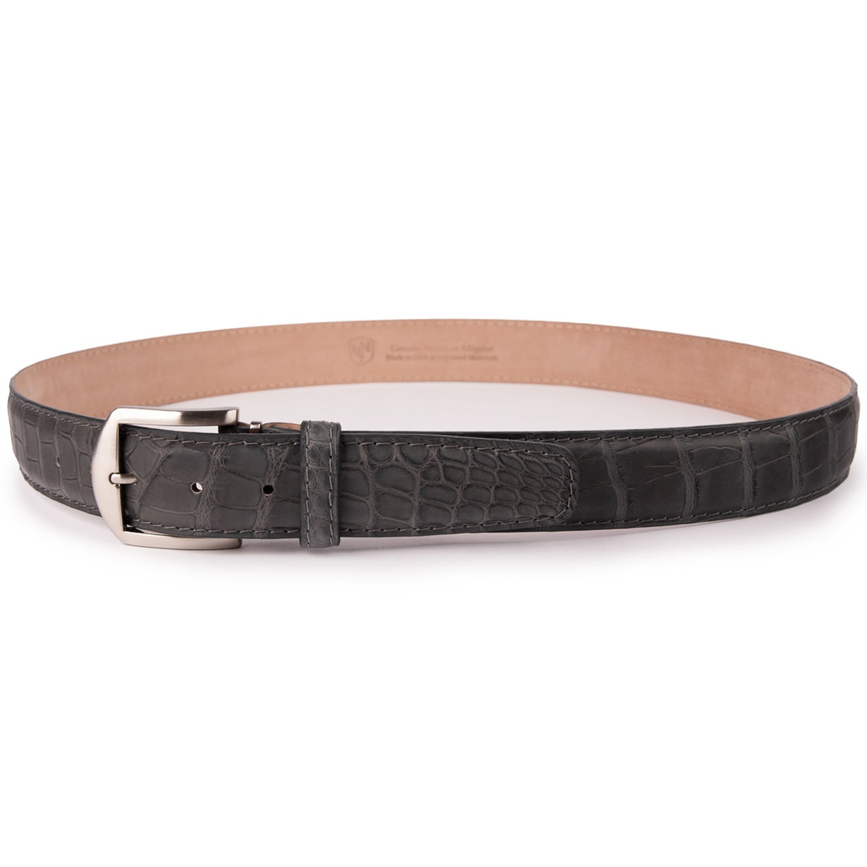 American Matte Alligator - Coal