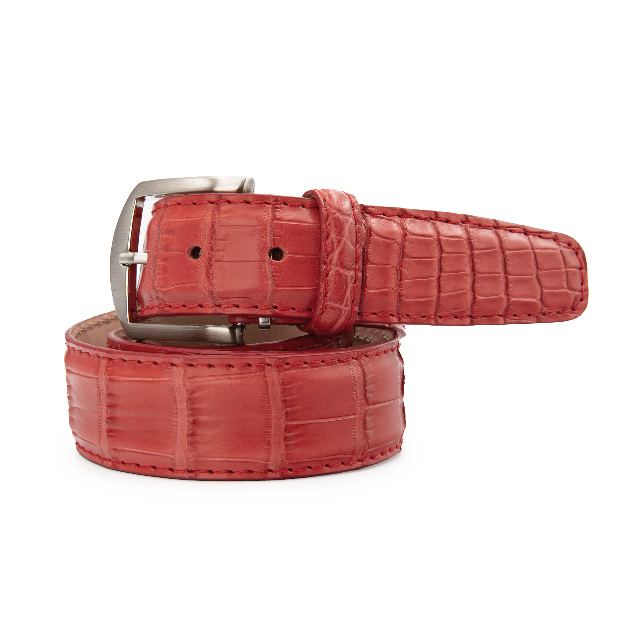 American Matte Alligator - Ruby