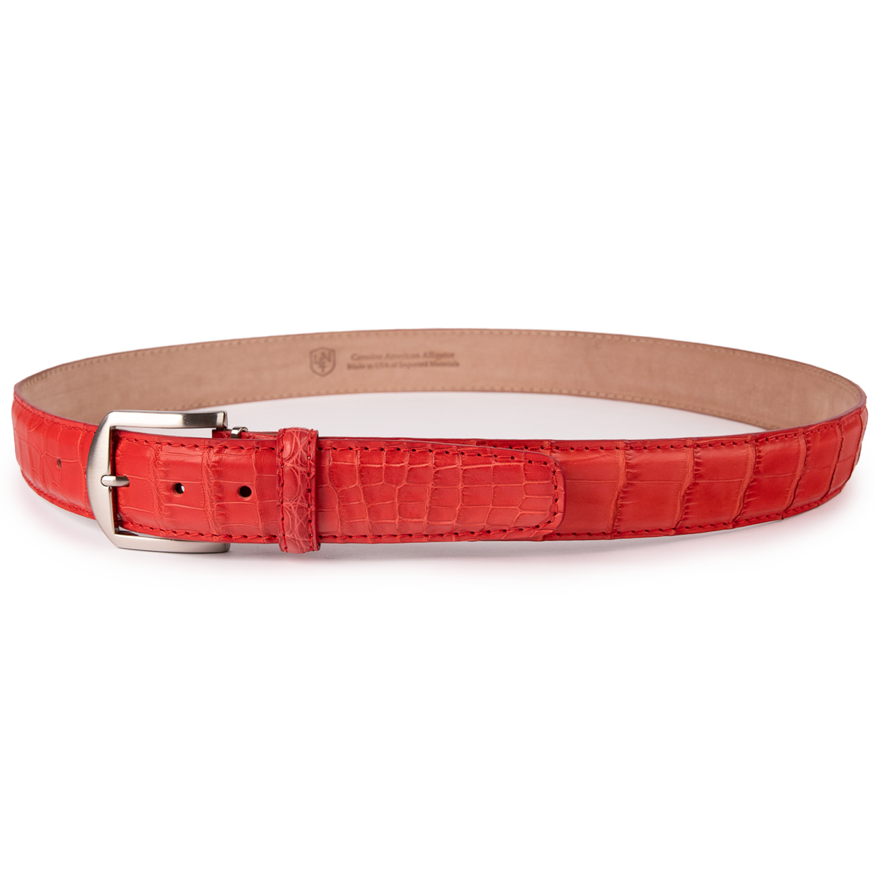 American Matte Alligator - Ruby