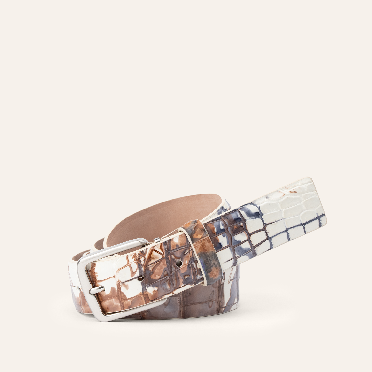 Tie-Dye Nile Crocodile - Caramel