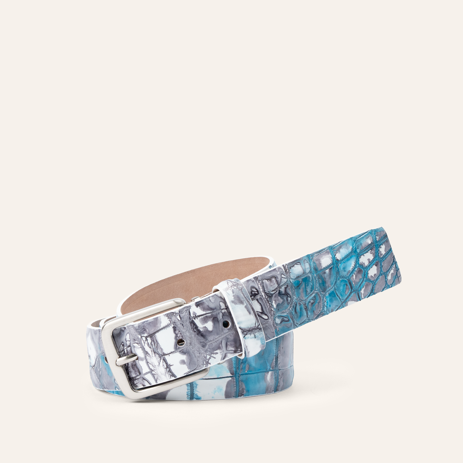 Tie-Dye Nile Crocodile - Light Blue