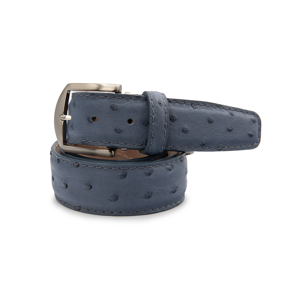 Genuine Ostrich - Steel Blue