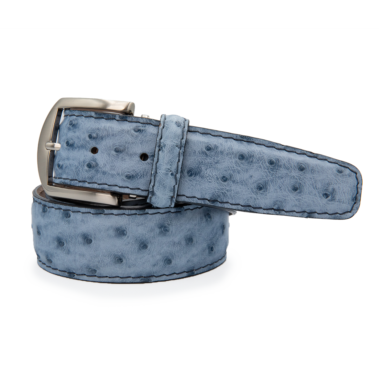 Genuine Ostrich - Antique Blue Jean