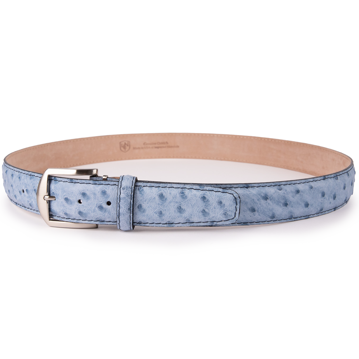 Genuine Ostrich - Antique Blue Jean