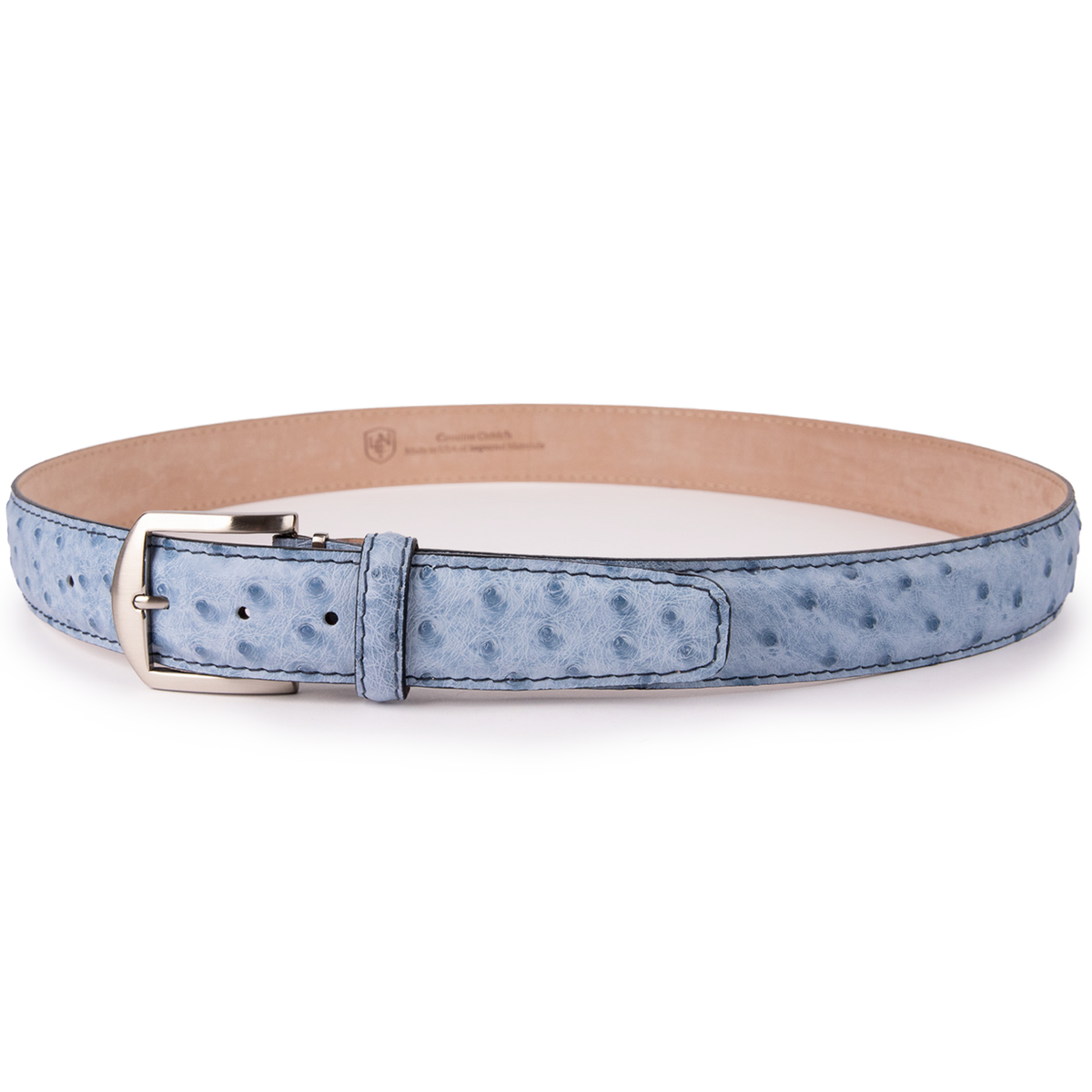 Genuine Ostrich - Antique Blue Jean