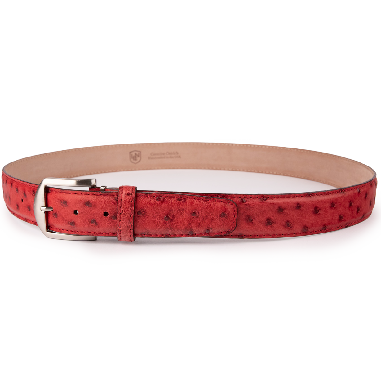 Genuine Ostrich - Antique Red