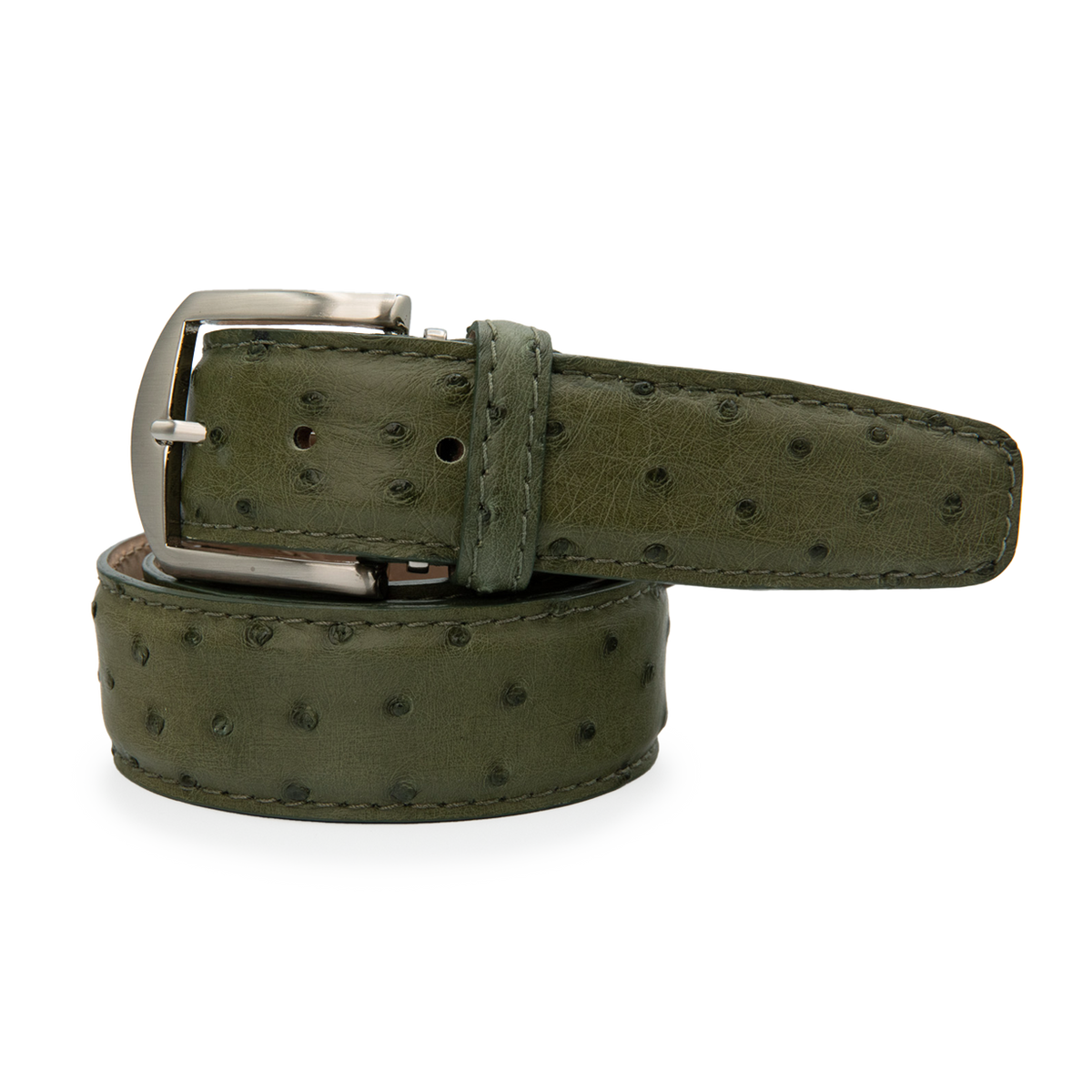 Genuine Ostrich - Olive