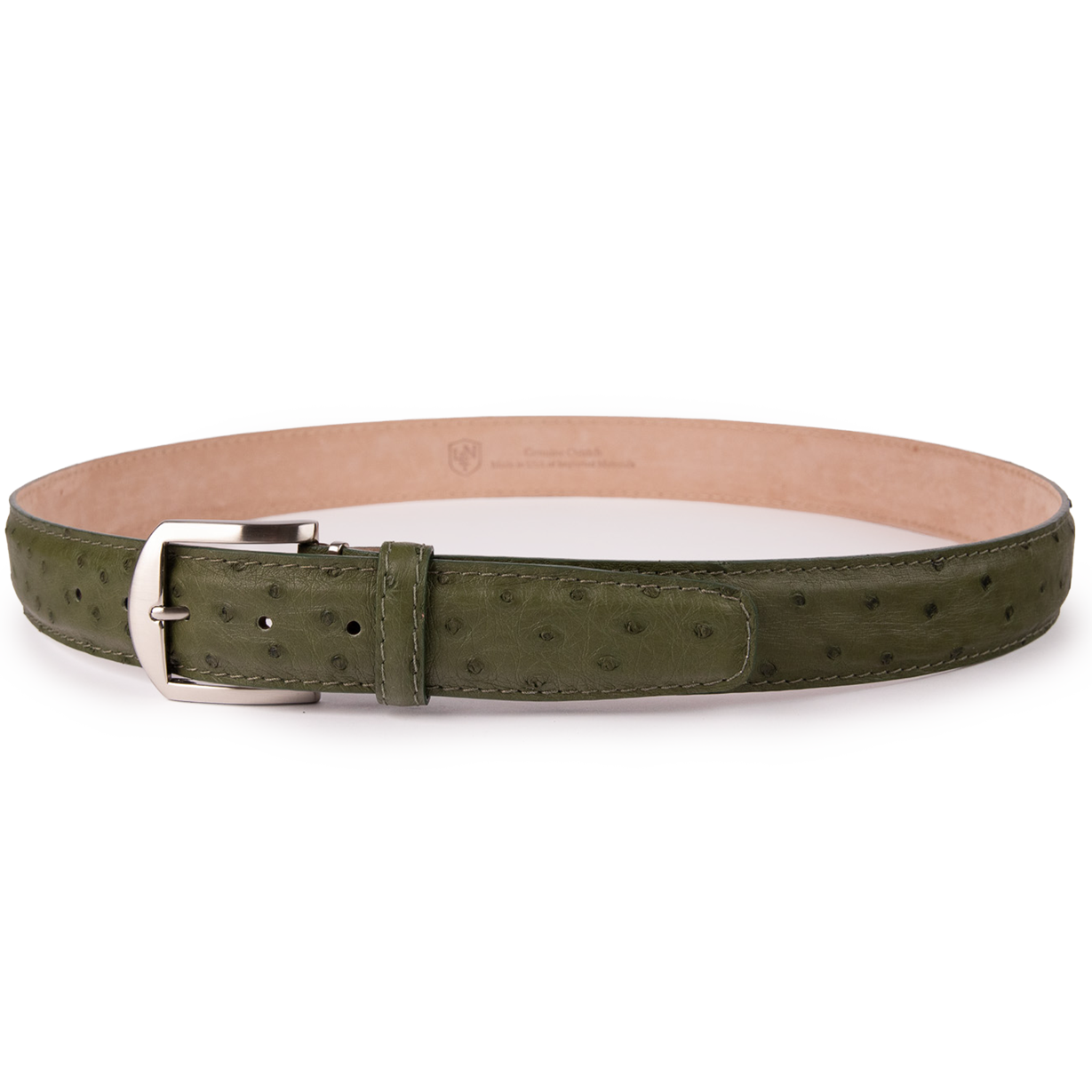 Genuine Ostrich - Olive