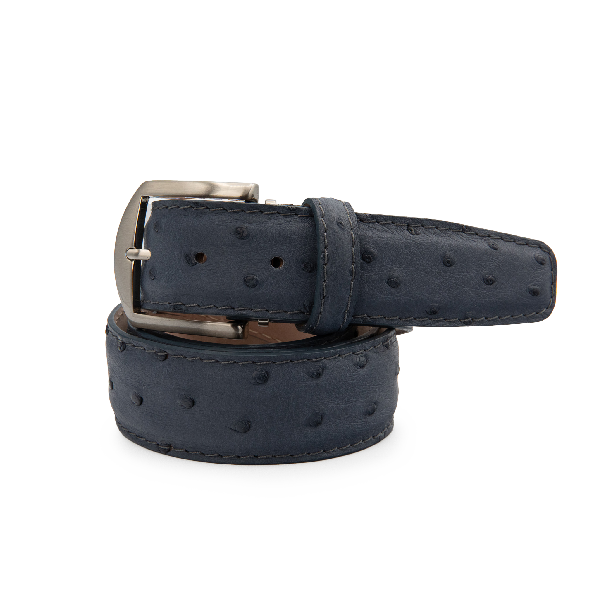 Genuine Ostrich - Steel Blue