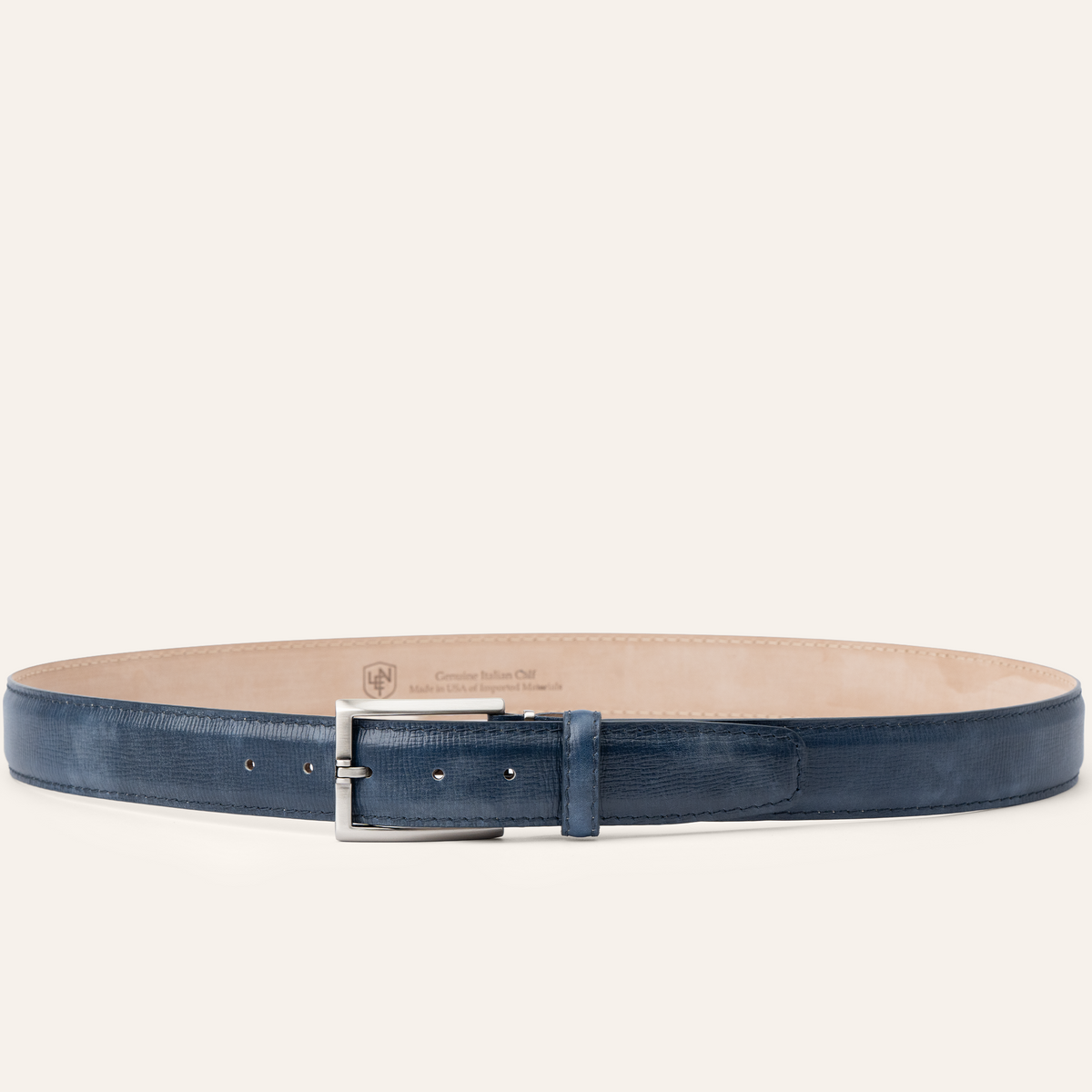 Italian Textured Calf 40mm - Denim