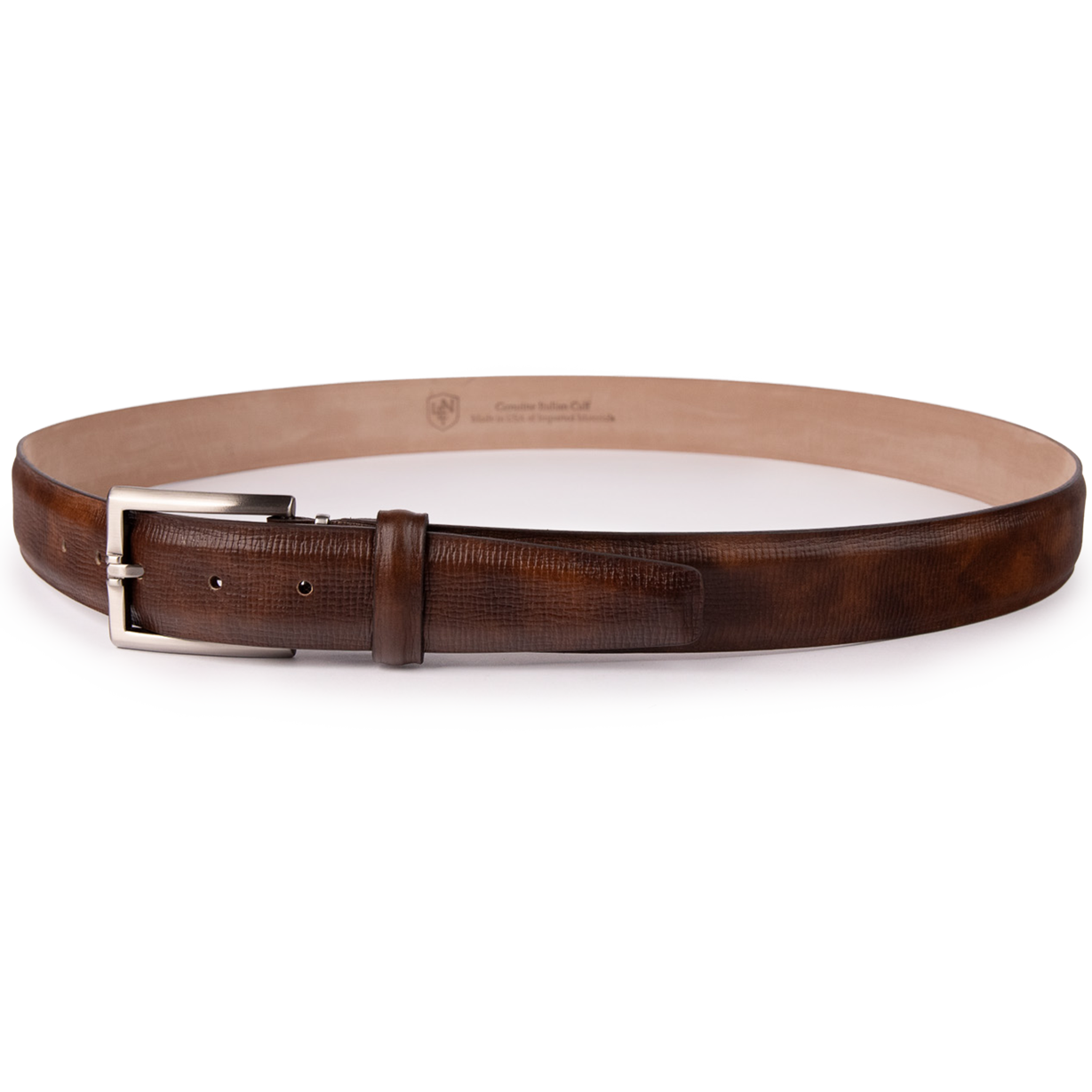 Italian Textured Calf 35mm - Pecan