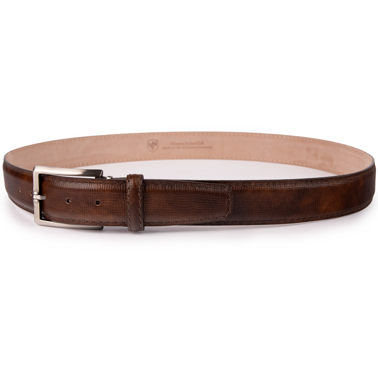 Italian Marbled Calf Belt 40mm | Pecan main image 0