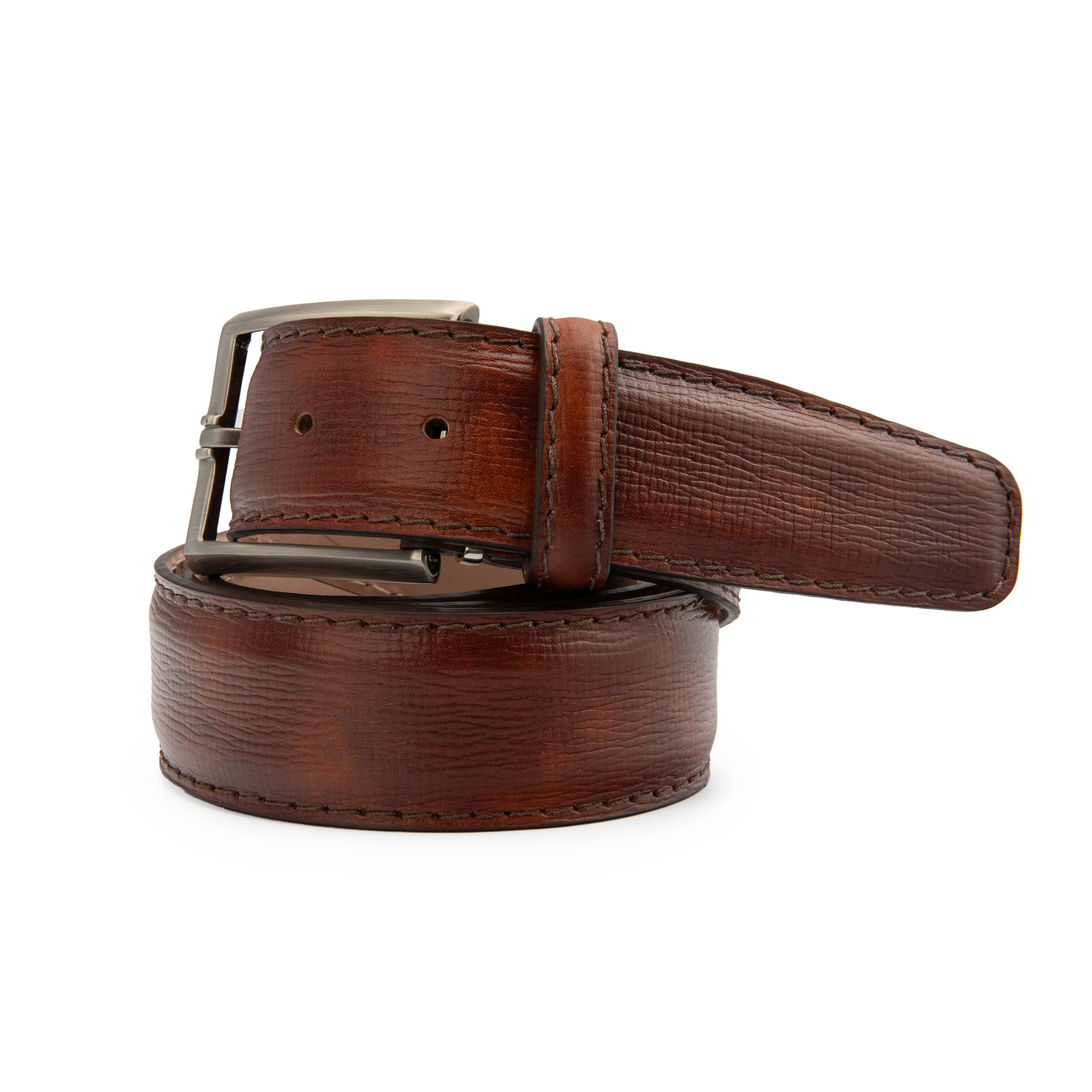 Italian Textured Calf 40mm - Cognac