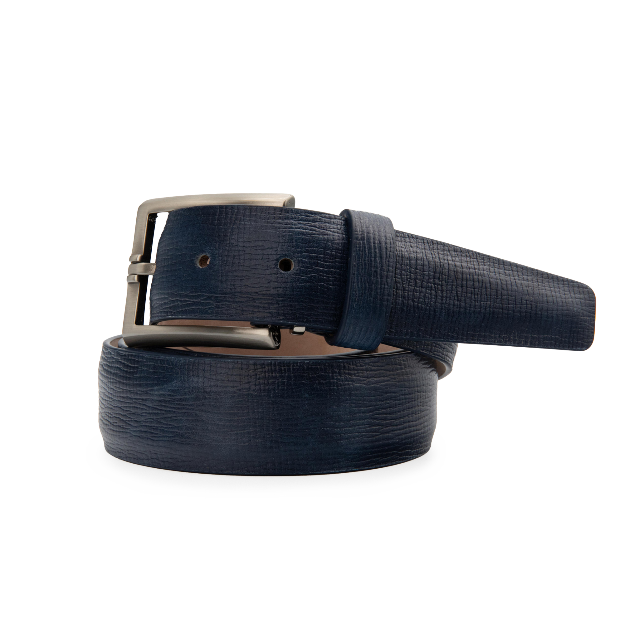 Italian Textured Calf 35mm - Denim